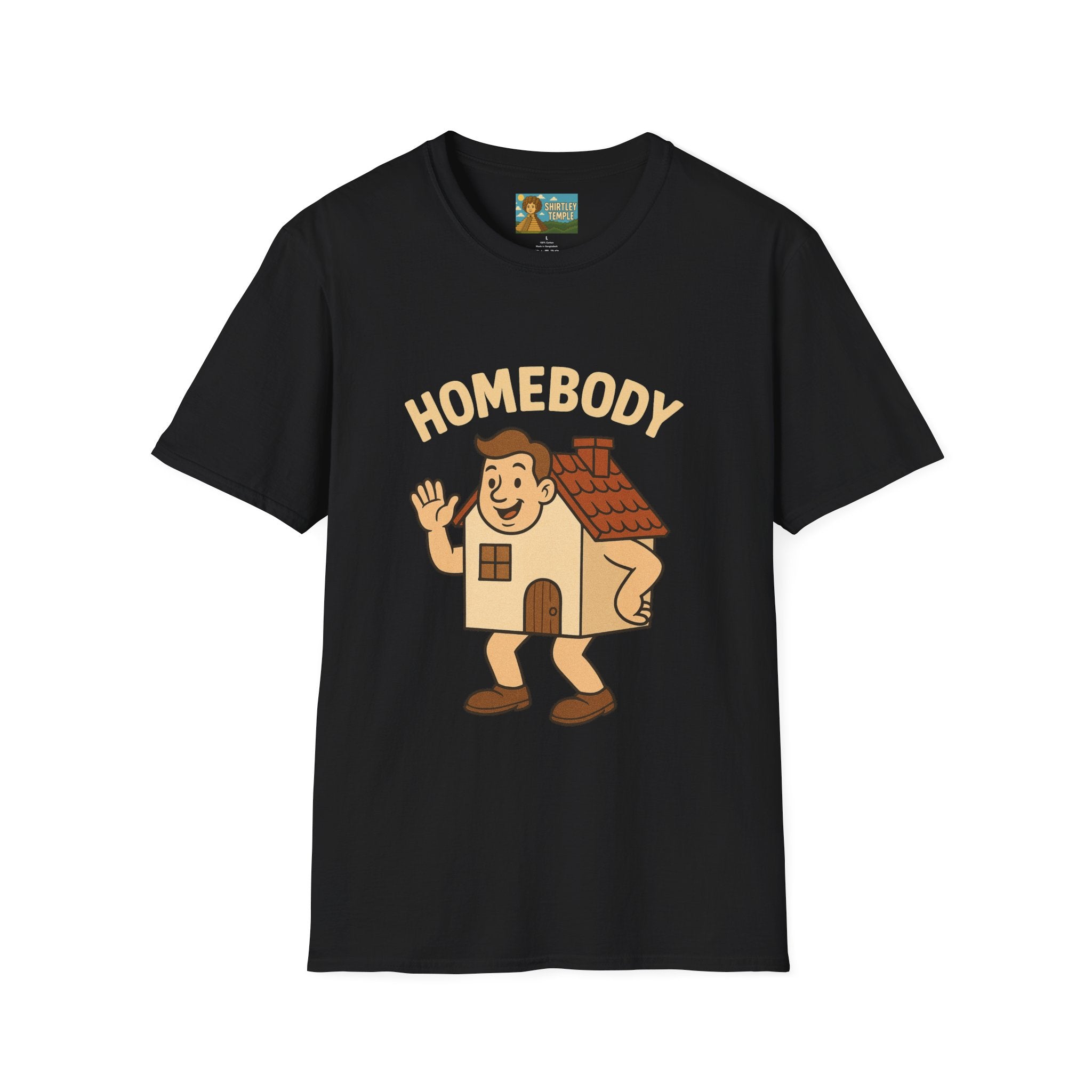 Homebody funny shirt wordplay pun literal home for a body