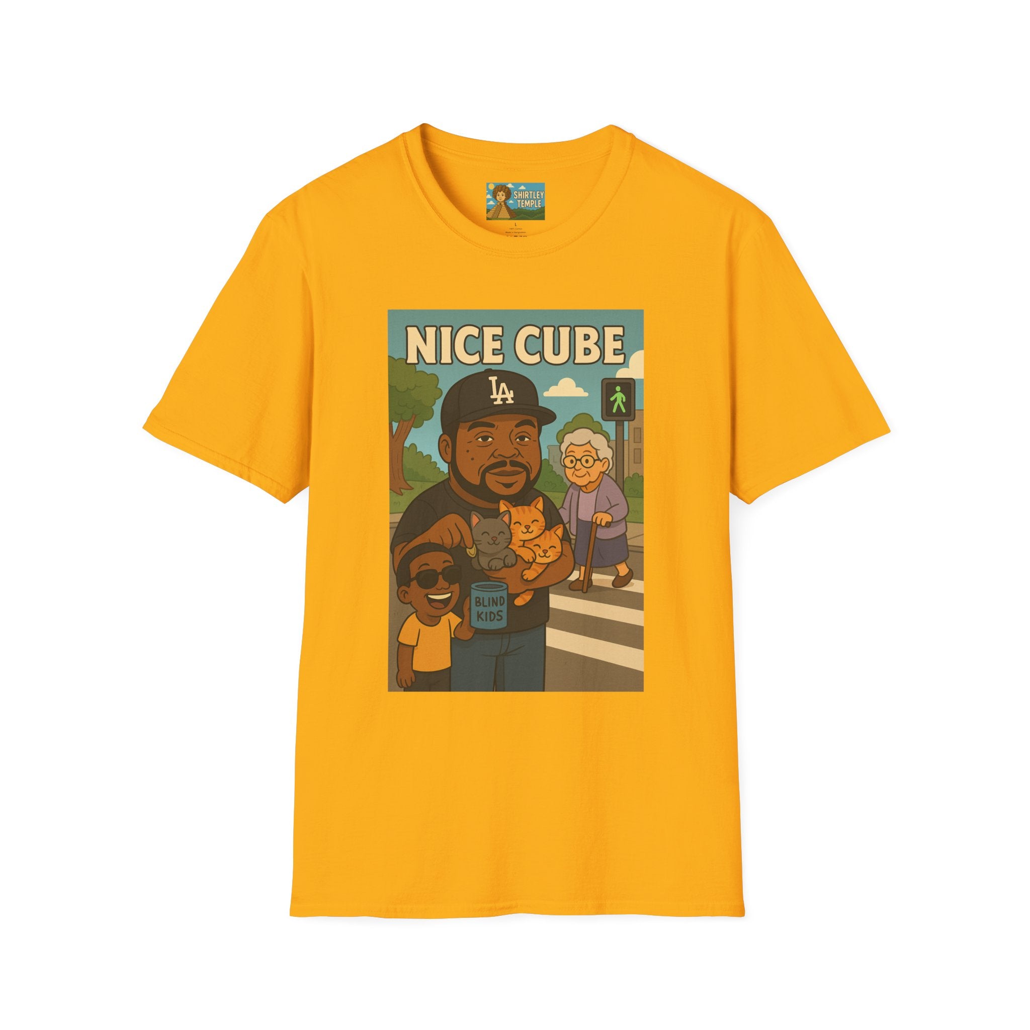 Nice Cube Funny Parody T-Shirt, Ice Cube Tribute Tee, Humorous Wordplay Top, Cool Gift for Hip Hop Fans, Softstyle Shirt