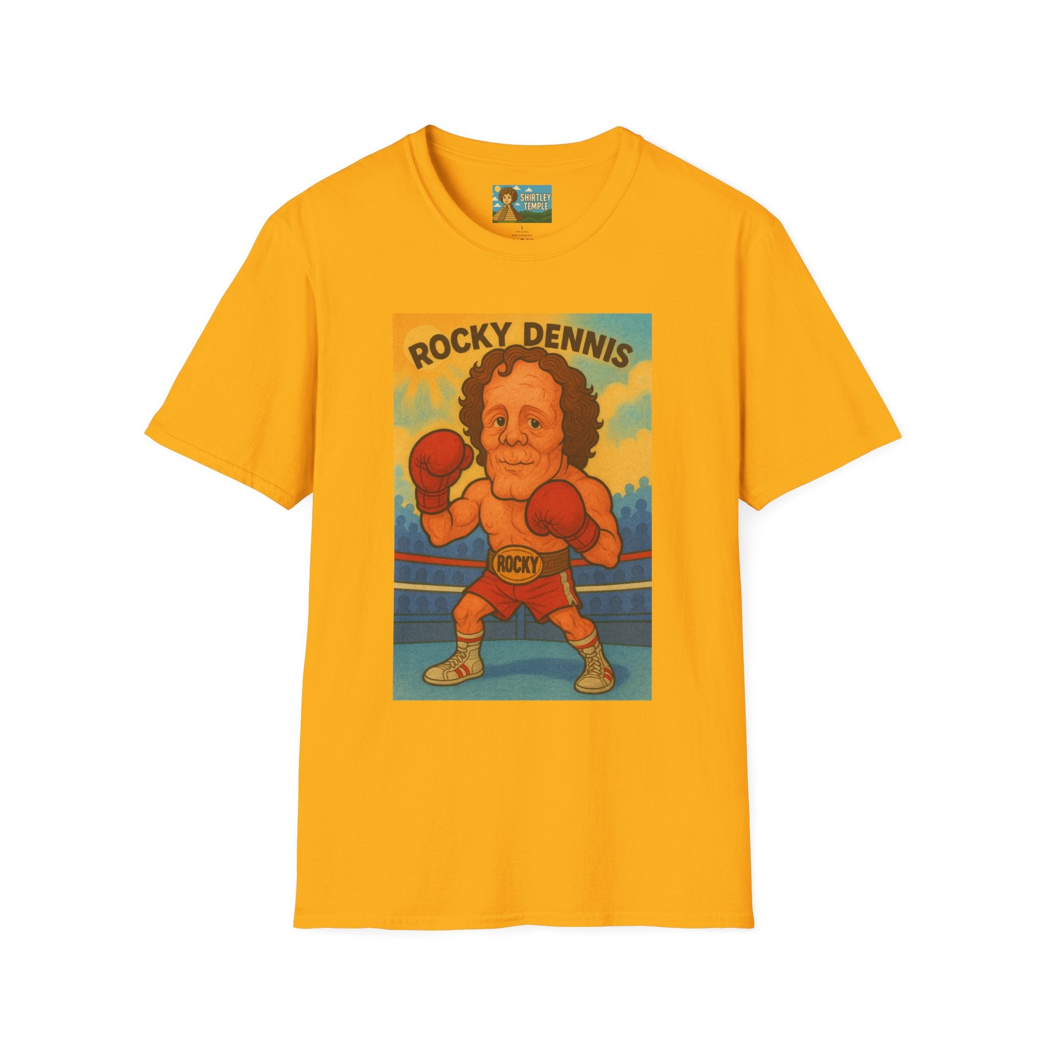 Rocky Dennis The Mask Rocky Mashup T-Shirt, Funny Movie Crossover Tee, Rocky Balboa Gift Shirt, Unisex Softstyle Top