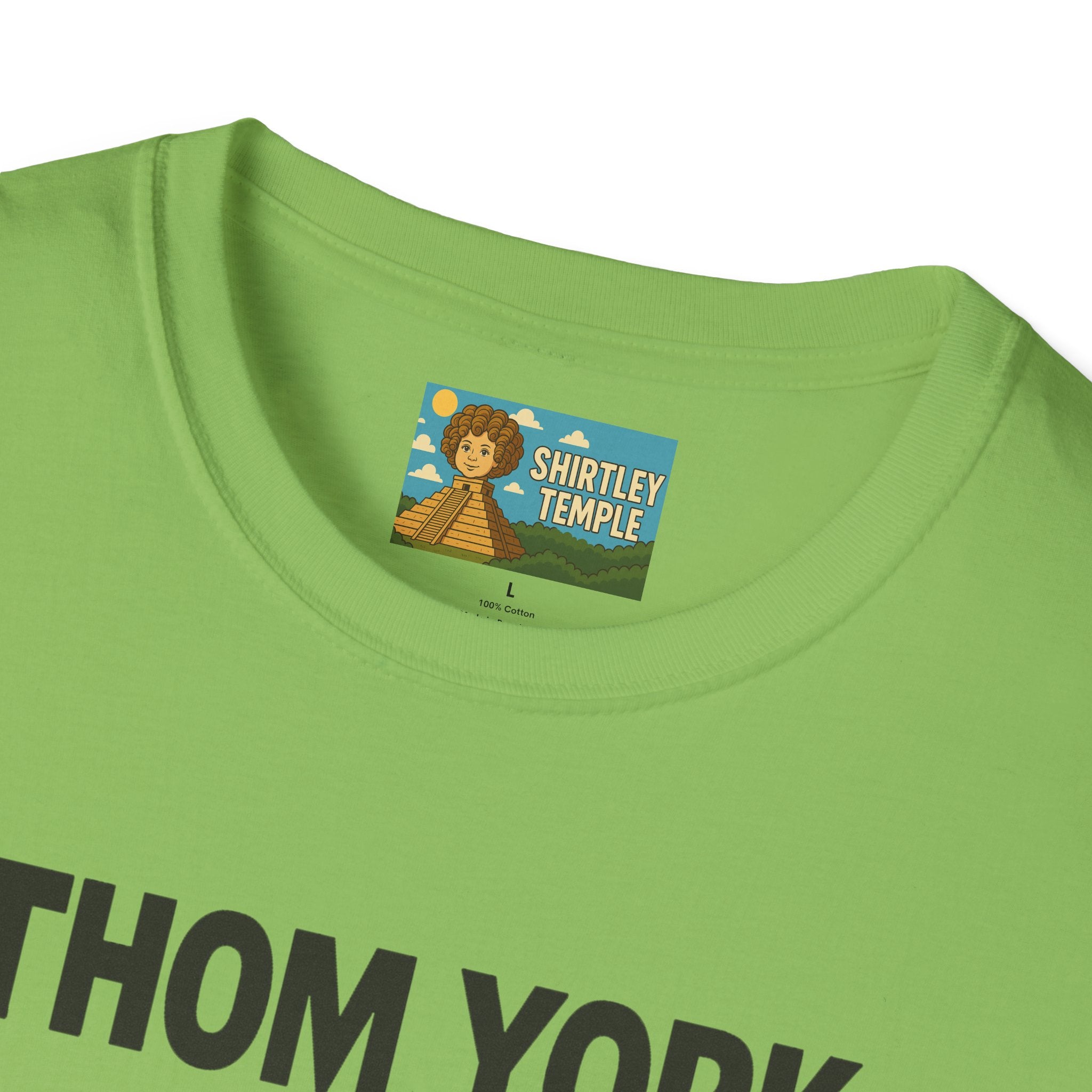 Thom York Peppermint Patty T-Shirt, Radiohead Musician Gift, Alternative Rock Tee, Funny Singer Shirt, Softstyle Unisex Top