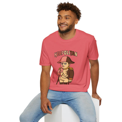 Neapolitan funny mashup shirt, Napoleon Bonaparte Ice Cream Parody Tshirt, Comedy Mashup Tee, Softstyle Unisex Top, Humorous Graphic Tee