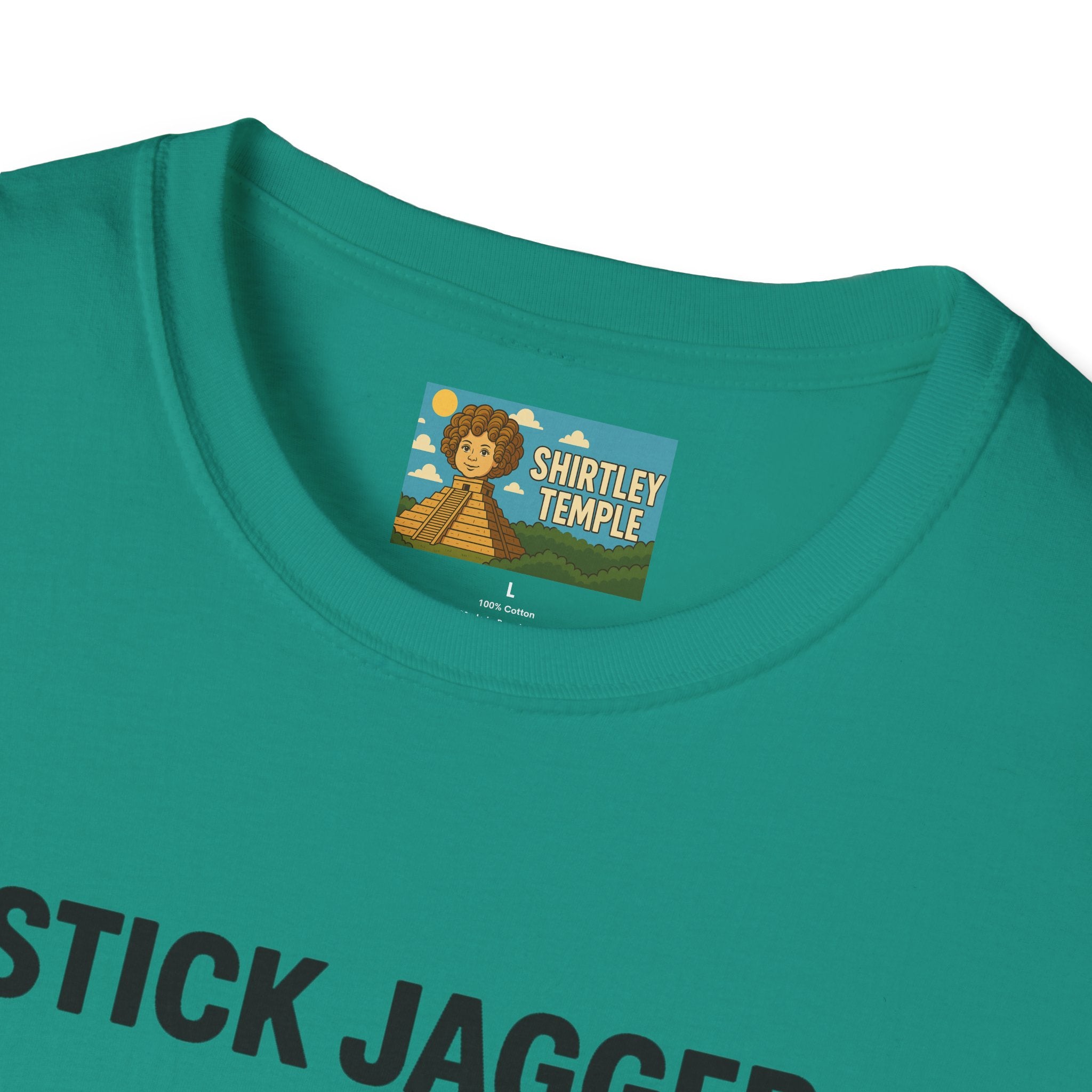 Stick Jagger Funny Shirt, Stick Figure Parody Wordplay T-Shirt, Pun Mashup Tee, Humorous Graphic Top, Sarcastic Slogan Clothing