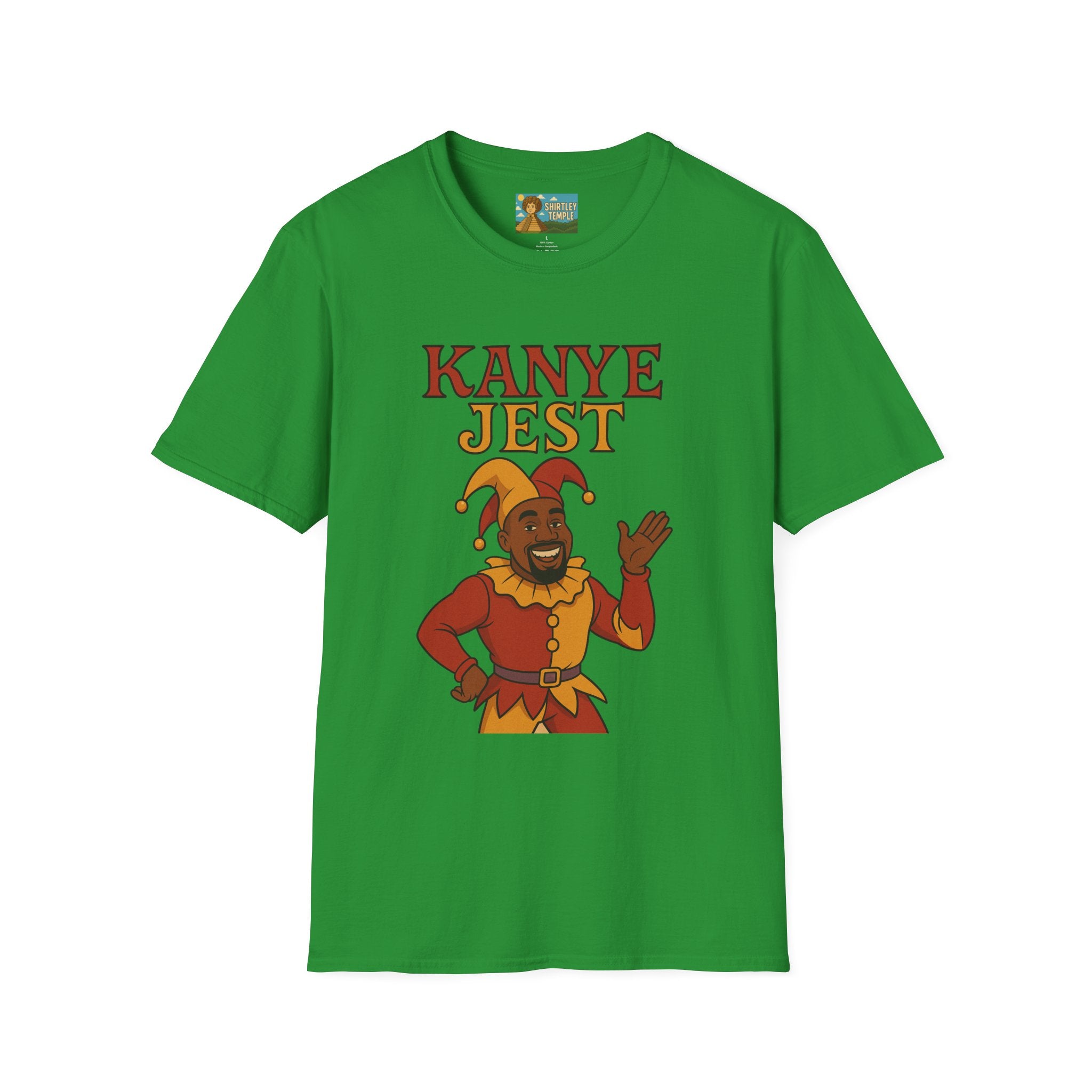 Kanye Jest Funny T-Shirt, Parody Tribute Rapper, Comedy Mashup Meme, Jester Tee, Humorous Graphic Tee
