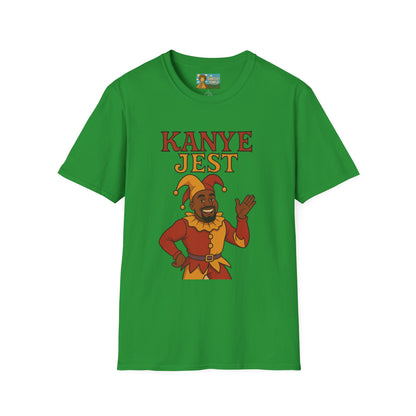 Kanye Jest Funny T-Shirt, Parody Tribute Rapper, Comedy Mashup Meme, Jester Tee, Humorous Graphic Tee