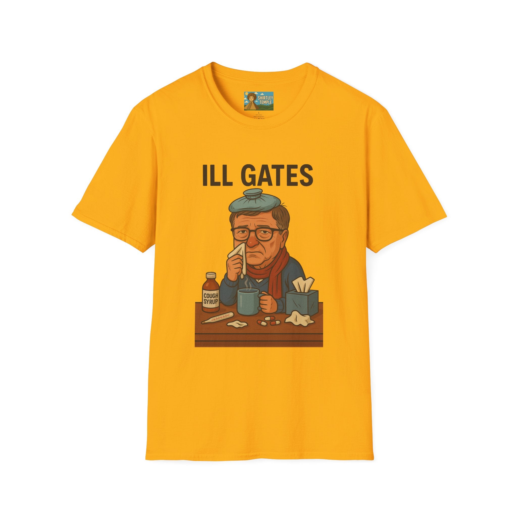 Ill Gates Funny T-Shirt, Bill Gates Parody Tee, Comedy Apparel, Unisex Softstyle Shirt