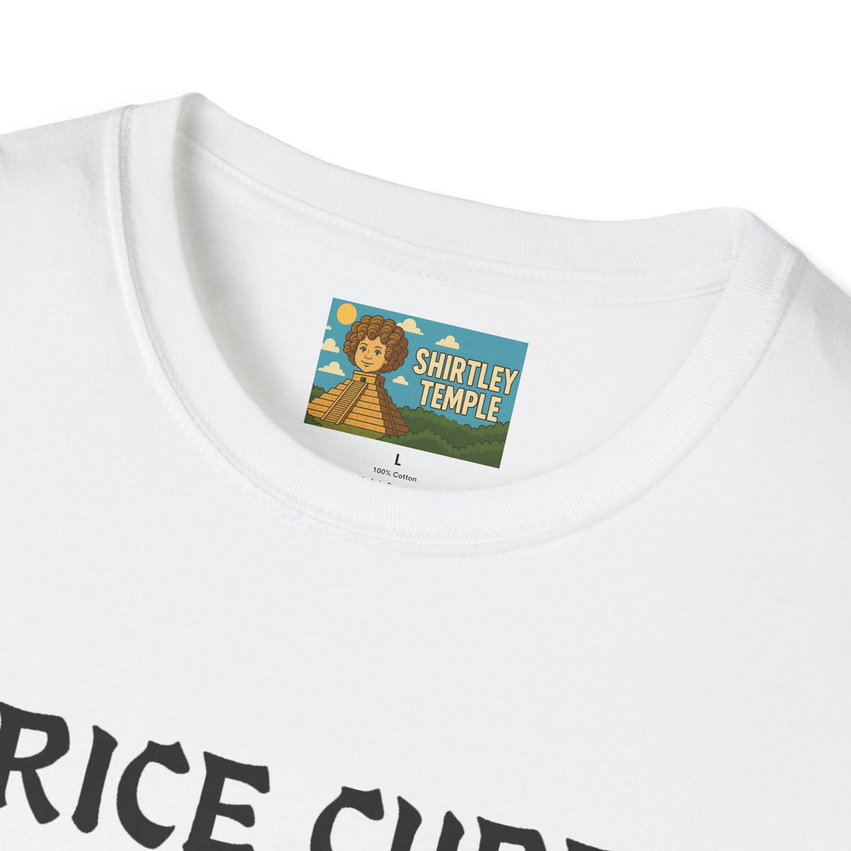 Rice Cube Funny T-Shirt, Ice Cube Asian Parody Shirt, Wordplay Tee, Hip-Hop Music Fan Gift, Unisex Softstyle Top