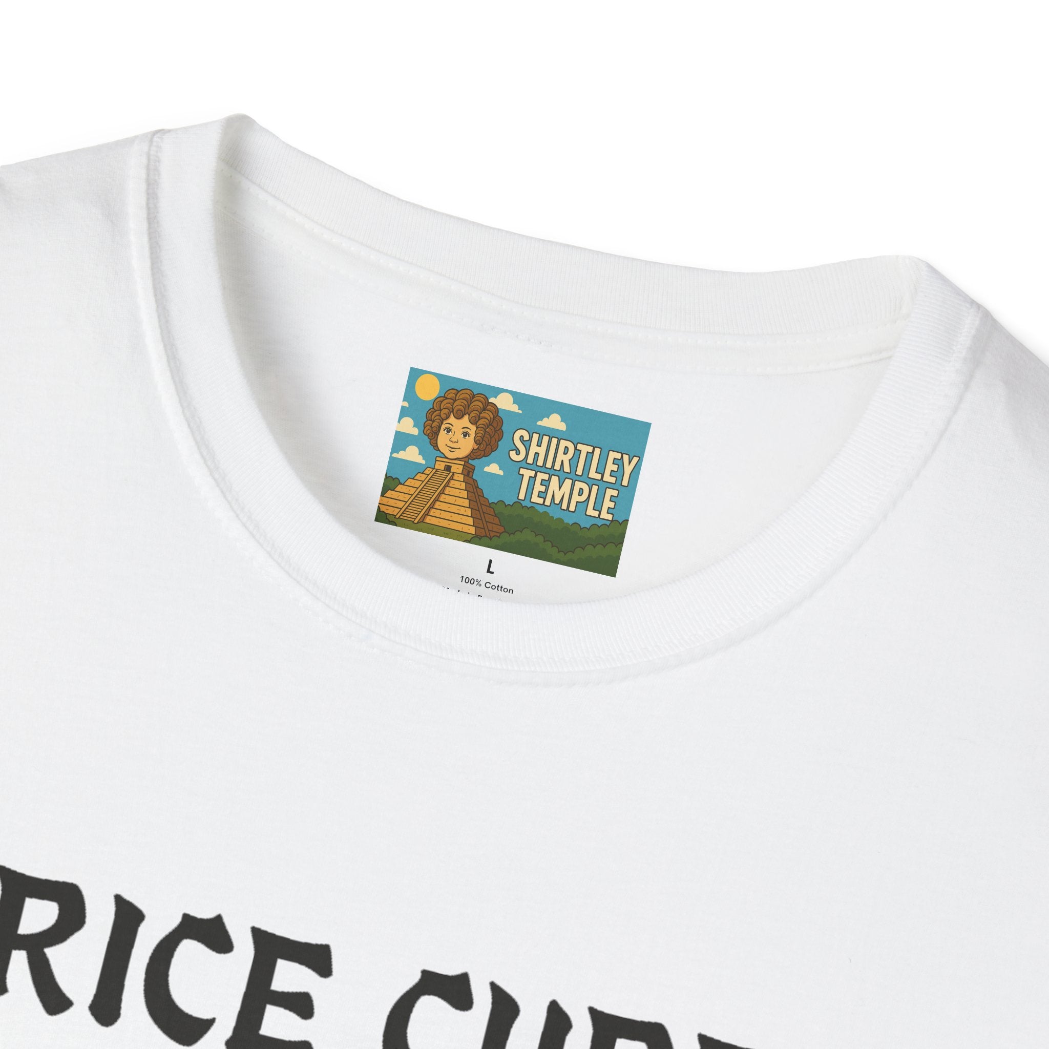 Rice Cube Funny T-Shirt, Ice Cube Asian Parody Shirt, Wordplay Tee, Hip-Hop Music Fan Gift, Unisex Softstyle Top
