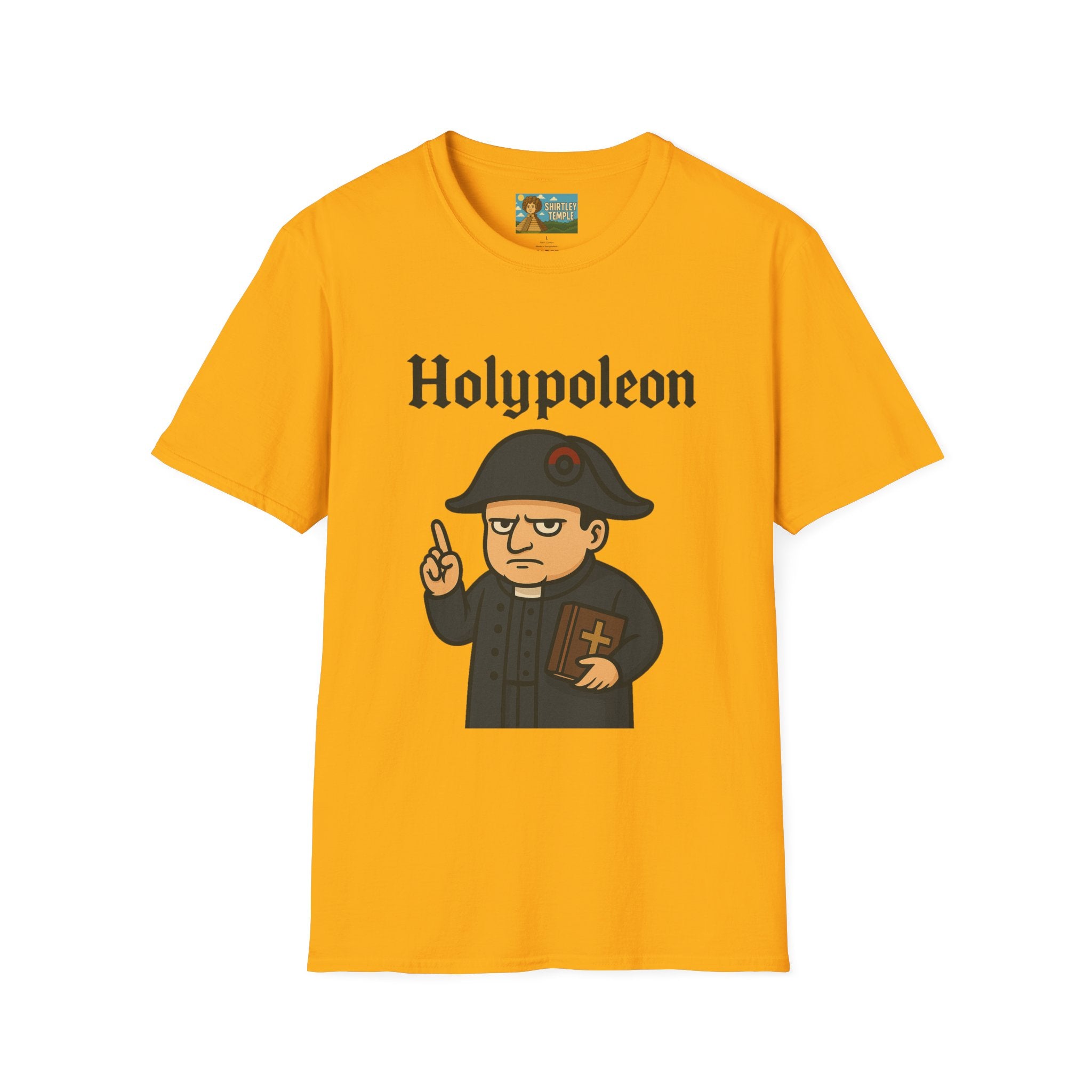 Holypoleon funny shirt mashup wordplay napoleon and a priest