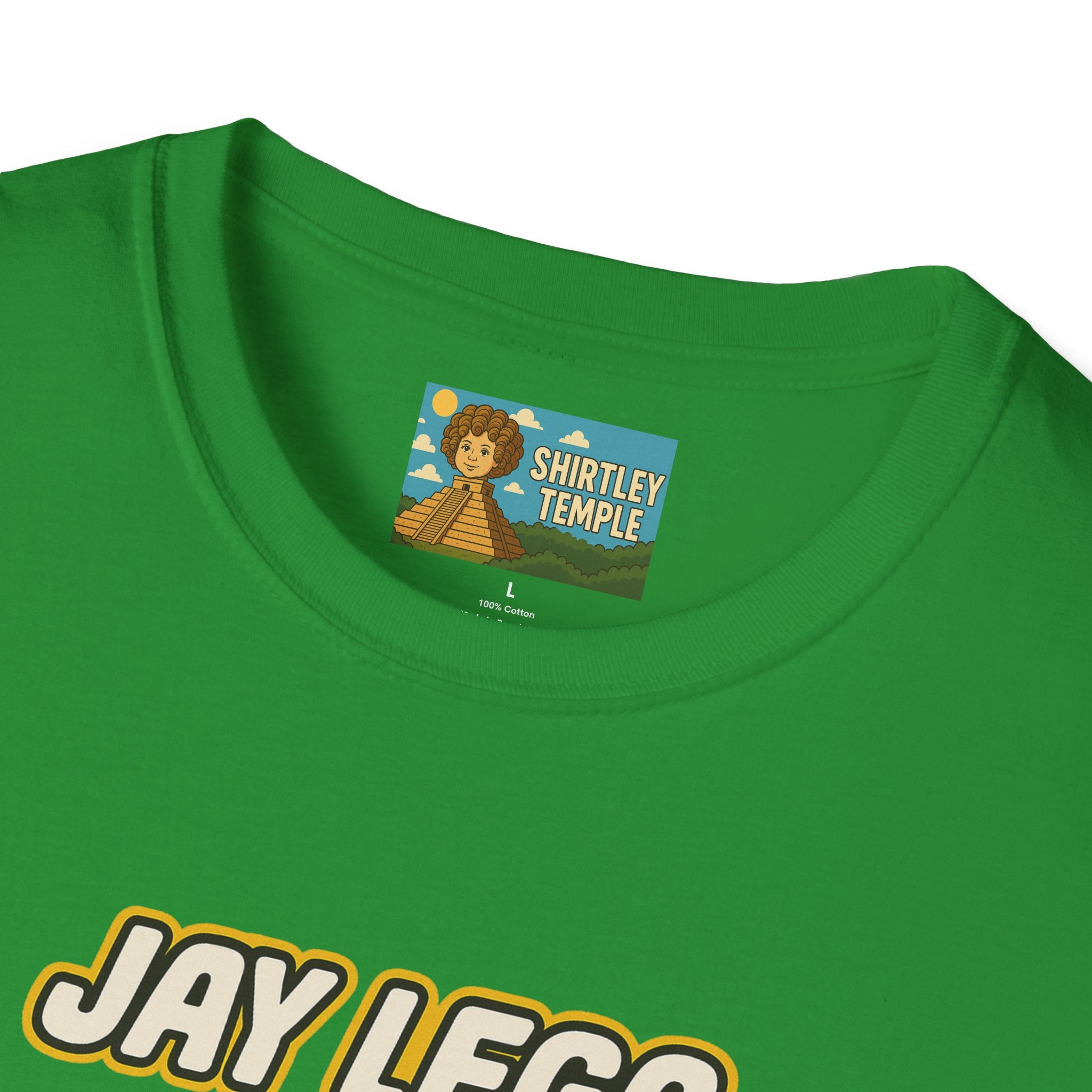 Jay Lego Funny Shirt Parody Apparel, Comedy Tribute, Lego Person, Jay Leno Mashup