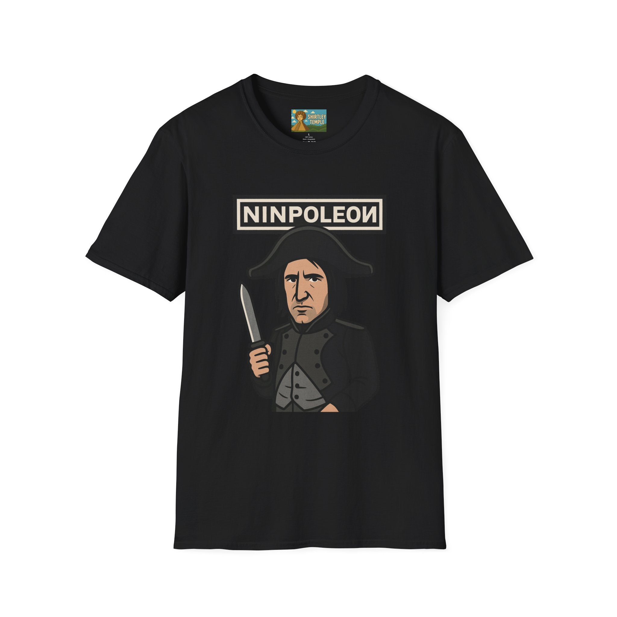 Ninpoleon ver. 2 Funny Shirt, Napoleon Trent Reznor Mashup Parody, Unisex Softstyle Tee, Nine Inch Nails, Wordplay