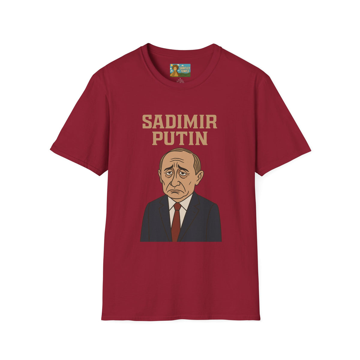 Sadimir Putin Funny T-Shirt, Vladimir Putin Parody Tee, Sad Person Comedy Shirt, Wordplay Humor Top