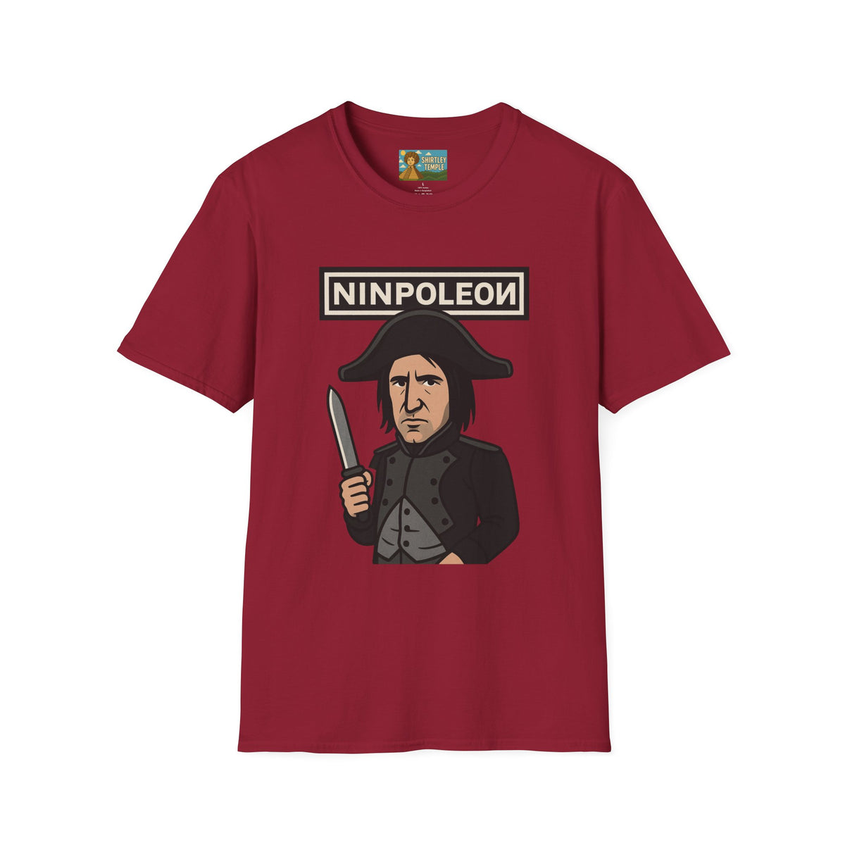 Ninpoleon ver. 2 Funny Shirt, Napoleon Trent Reznor Mashup Parody, Unisex Softstyle Tee, Nine Inch Nails, Wordplay