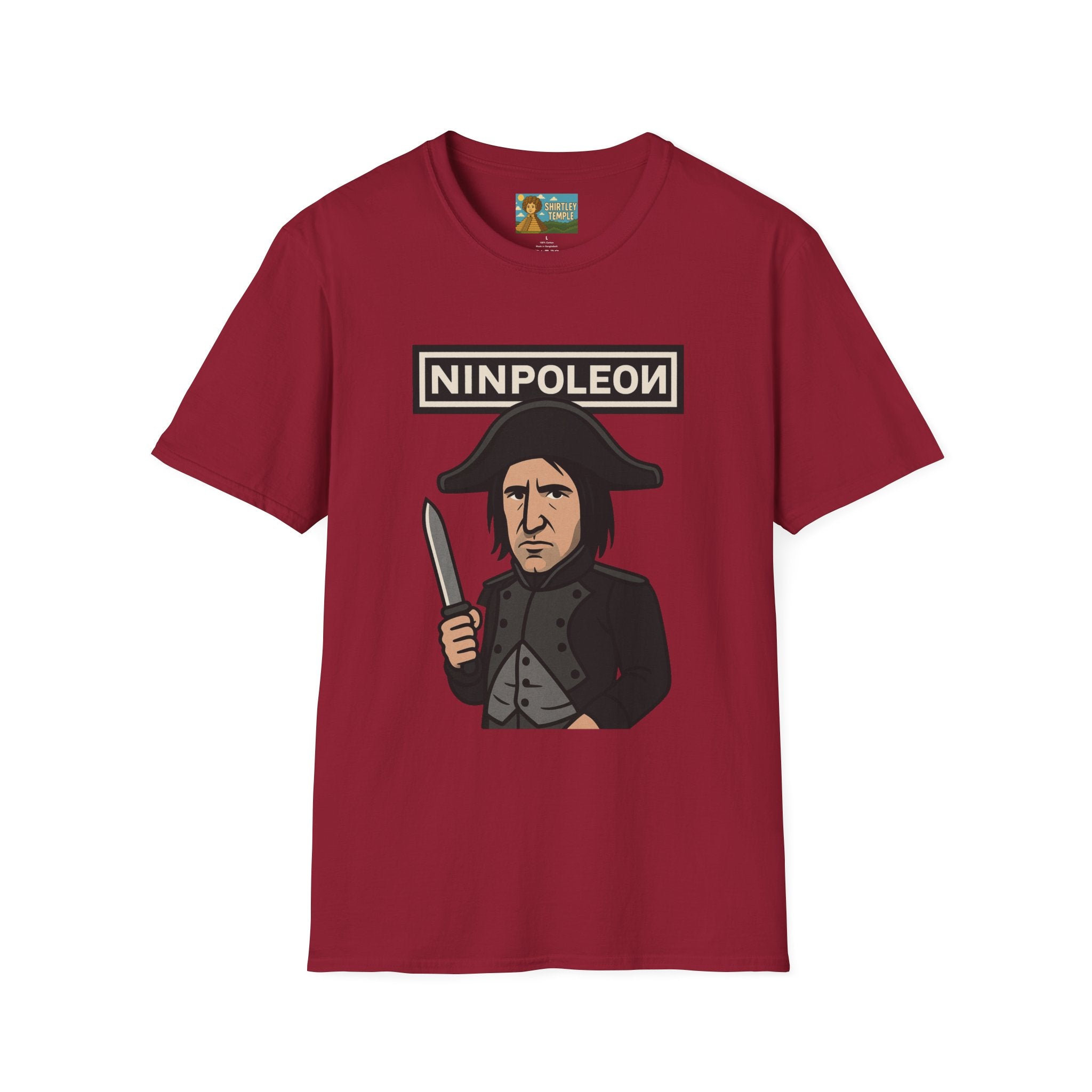 Ninpoleon ver. 2 Funny Shirt, Napoleon Trent Reznor Mashup Parody, Unisex Softstyle Tee, Nine Inch Nails, Wordplay