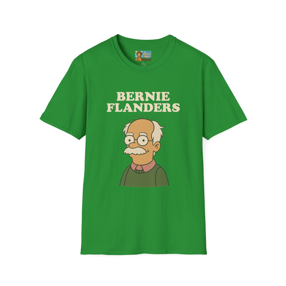 Bernie Flanders funny mashup simpson's style Bernie Sanders and Ned Flanders wordplay nerd gift unisex tee