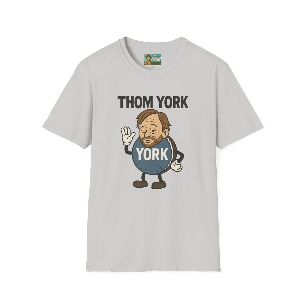 Thom York Peppermint Patty T-Shirt, Radiohead Musician Gift, Alternative Rock Tee, Funny Singer Shirt, Softstyle Unisex Top