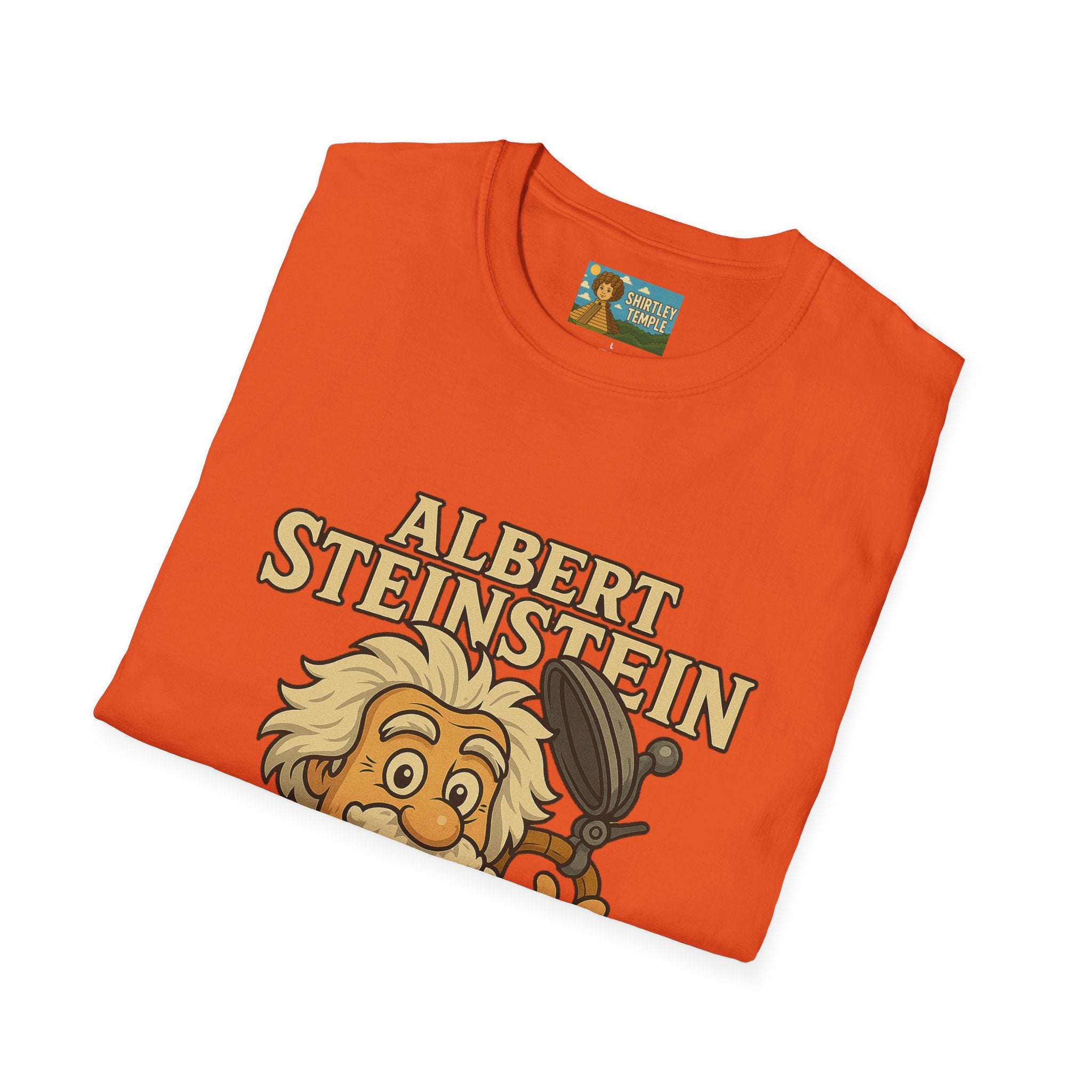 Albert Steinstein Unisex T-Shirt, Pun Beer Stein Science Tee, Gift for Nerds, Math Teacher Shirt, Physics Student Apparel