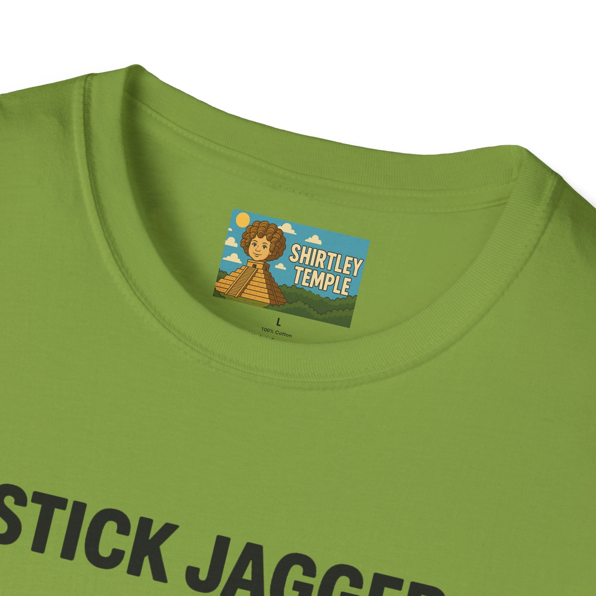Stick Jagger Funny Shirt, Stick Figure Parody Wordplay T-Shirt, Pun Mashup Tee, Humorous Graphic Top, Sarcastic Slogan Clothing