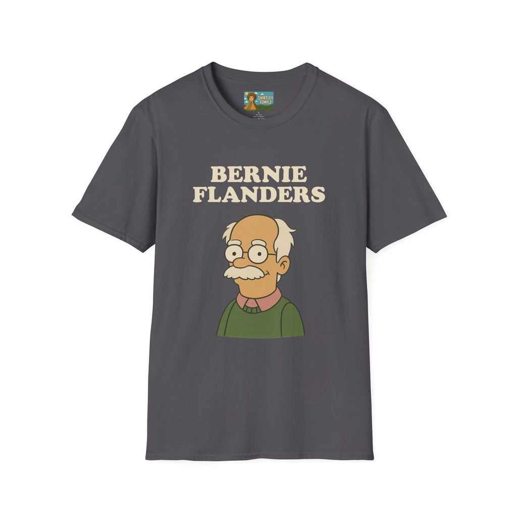 Bernie Flanders funny mashup simpson's style Bernie Sanders and Ned Flanders wordplay nerd gift unisex tee
