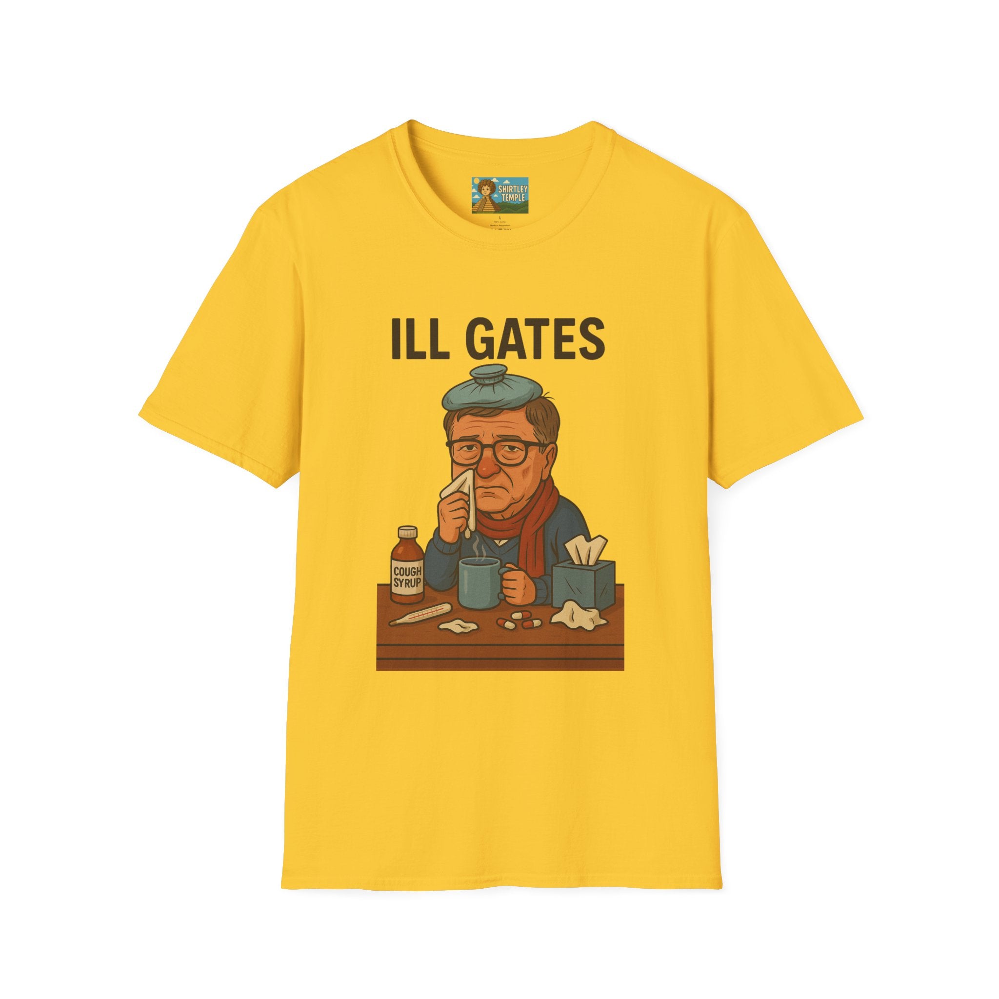 Ill Gates Funny T-Shirt, Bill Gates Parody Tee, Comedy Apparel, Unisex Softstyle Shirt