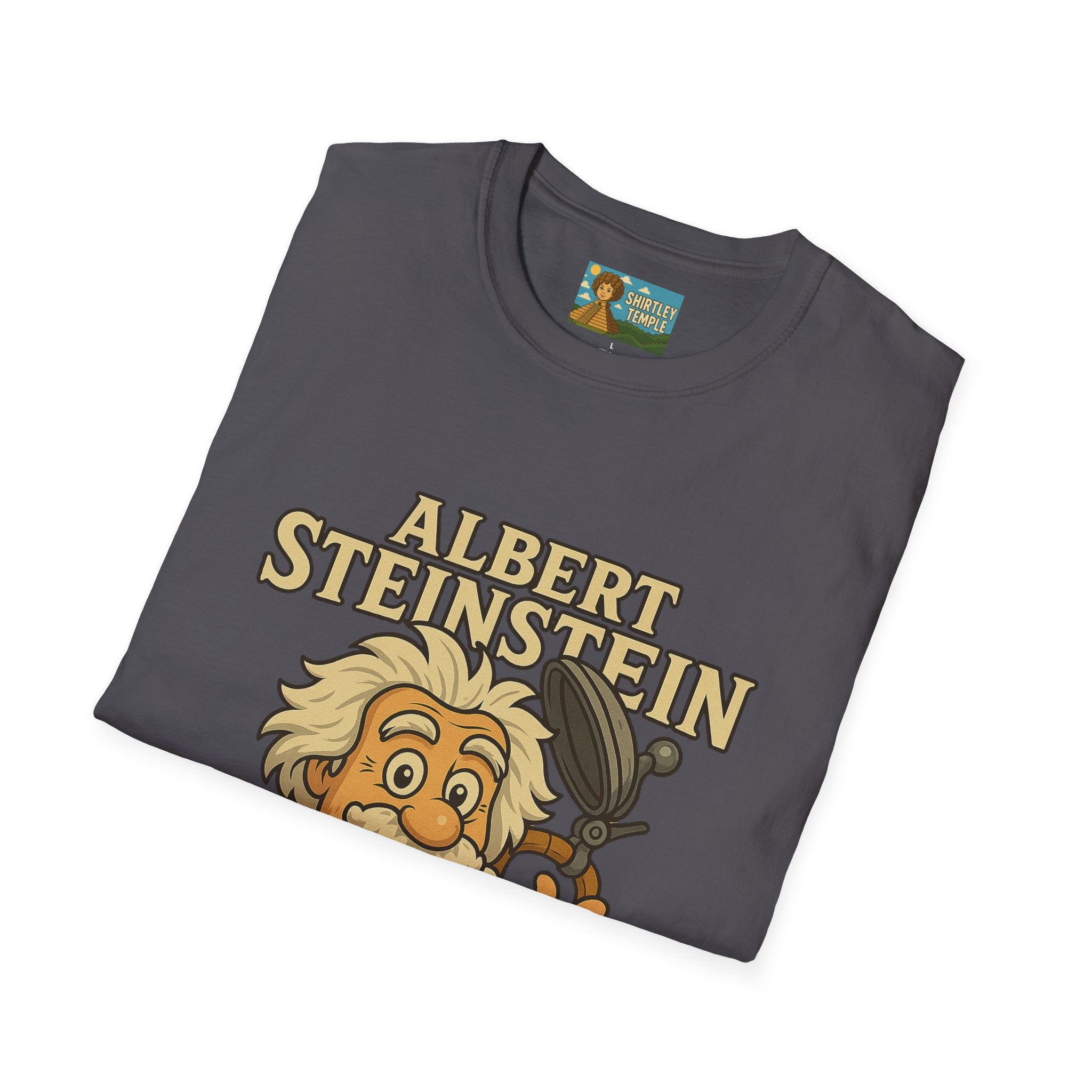 Albert Steinstein Unisex T-Shirt, Pun Beer Stein Science Tee, Gift for Nerds, Math Teacher Shirt, Physics Student Apparel