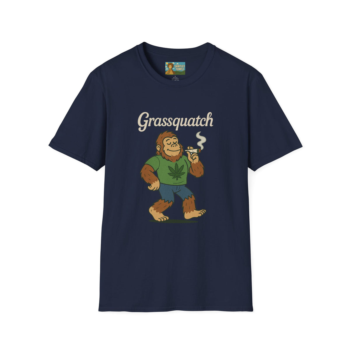 Grassquatch funny shirt mashup sasquatch and a stoner
