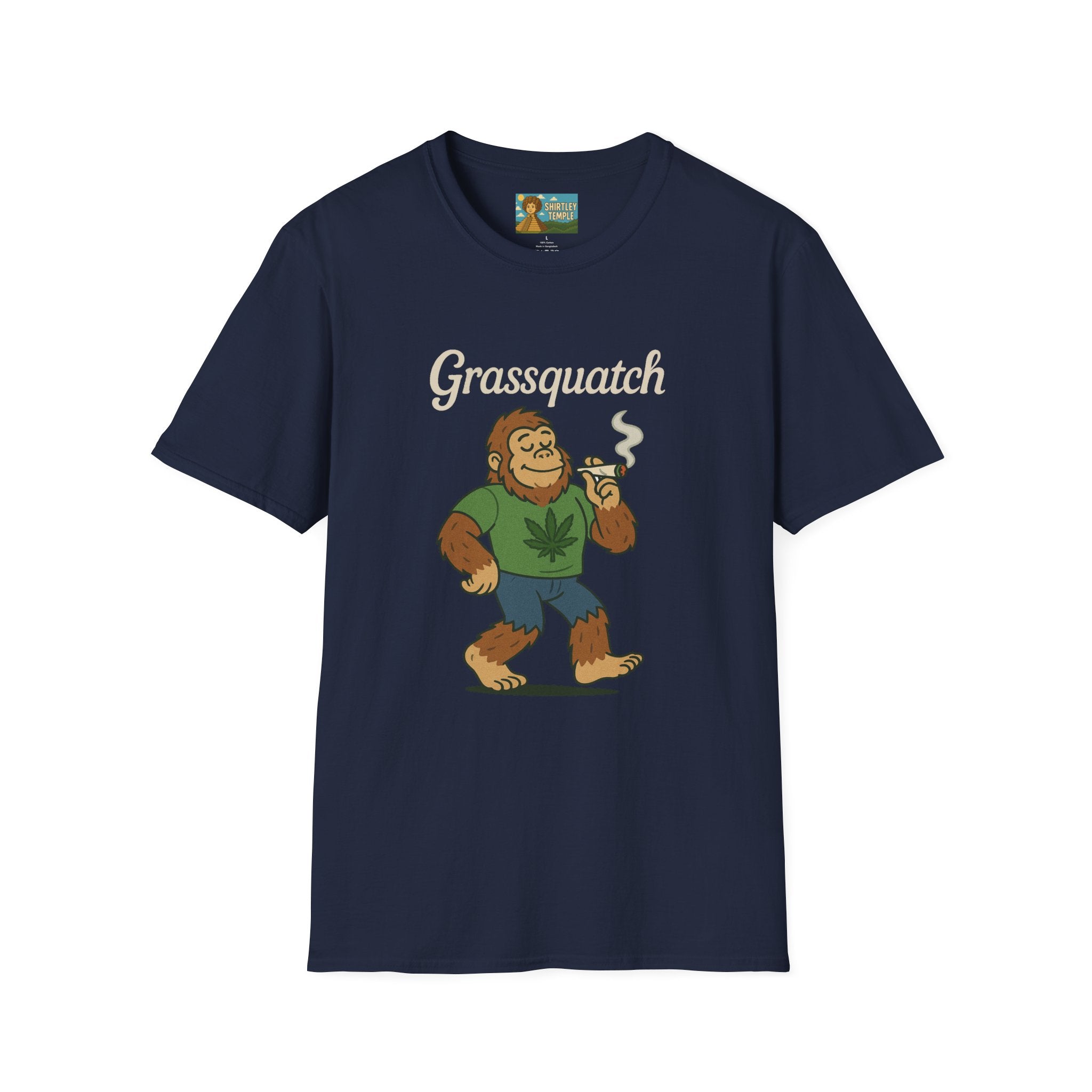 Grassquatch funny shirt mashup sasquatch and a stoner