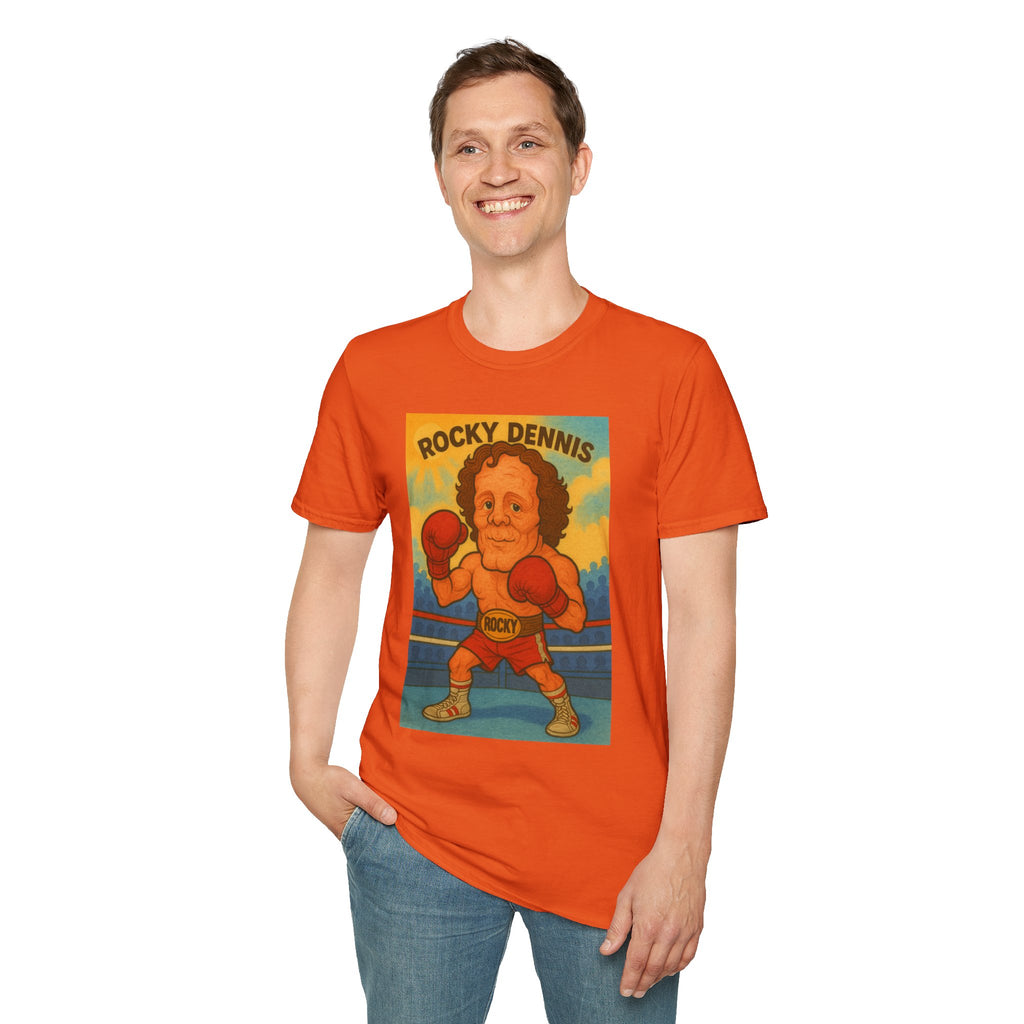 Rocky Dennis The Mask Rocky Mashup T-Shirt, Funny Movie Crossover Tee, Rocky Balboa Gift Shirt, Unisex Softstyle Top