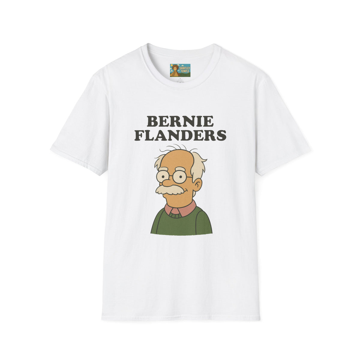 Bernie Flanders funny mashup simpson's style Bernie Sanders and Ned Flanders wordplay nerd gift unisex tee