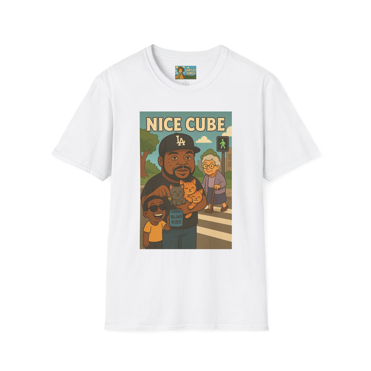 Nice Cube Funny Parody T-Shirt, Ice Cube Tribute Tee, Humorous Wordplay Top, Cool Gift for Hip Hop Fans, Softstyle Shirt