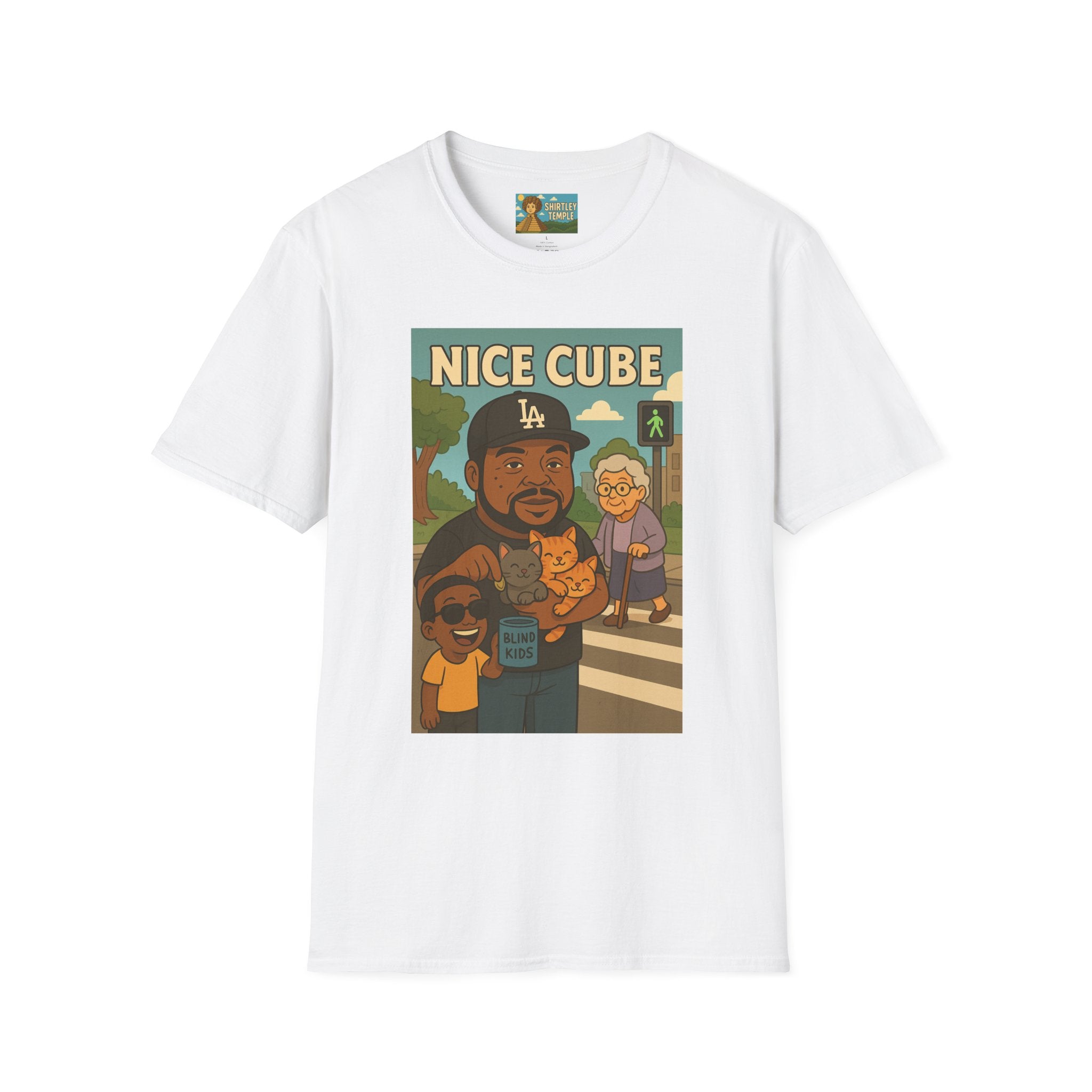 Nice Cube Funny Parody T-Shirt, Ice Cube Tribute Tee, Humorous Wordplay Top, Cool Gift for Hip Hop Fans, Softstyle Shirt