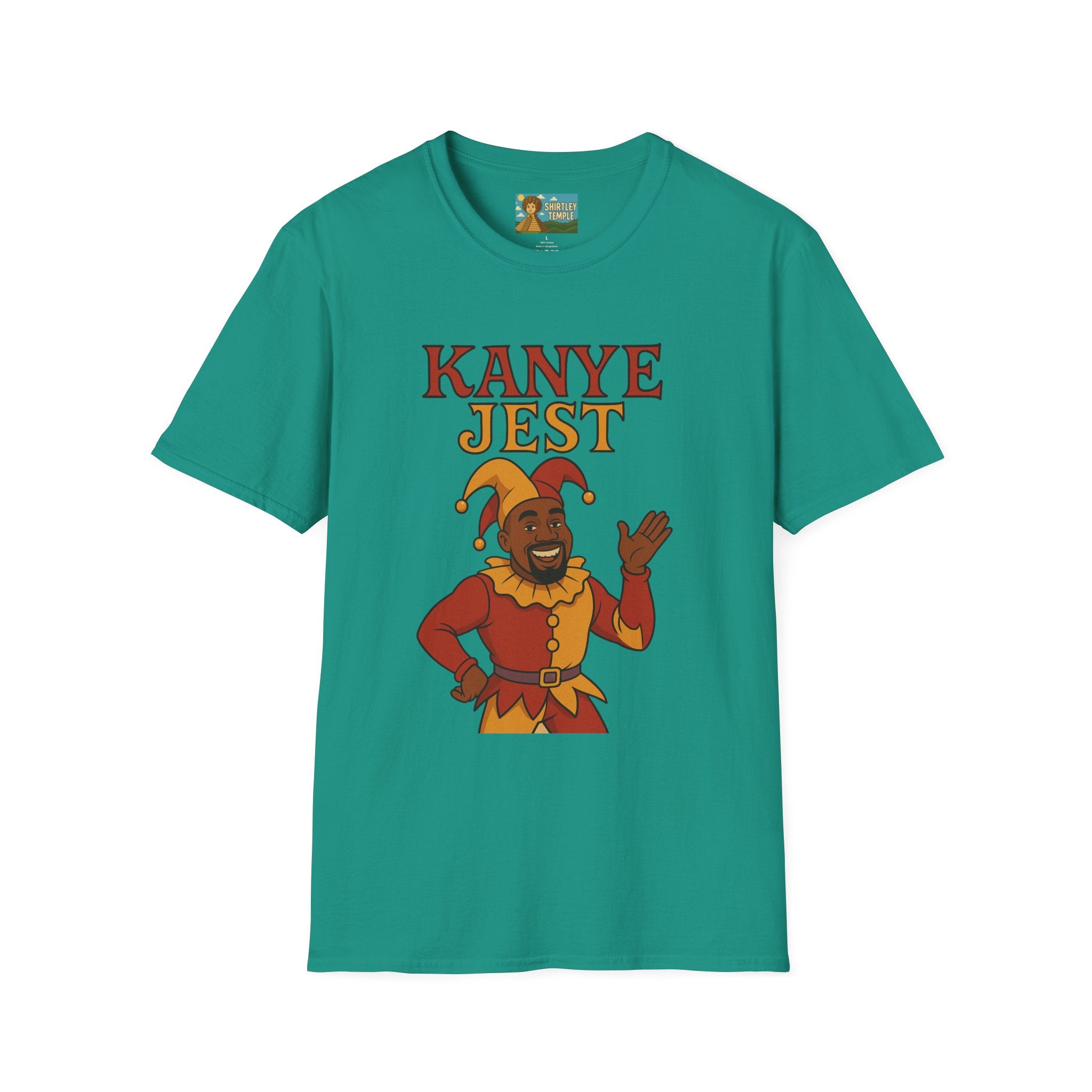 Kanye Jest Funny T-Shirt, Parody Tribute Rapper, Comedy Mashup Meme, Jester Tee, Humorous Graphic Tee