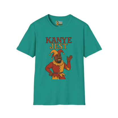 Kanye Jest Funny T-Shirt, Parody Tribute Rapper, Comedy Mashup Meme, Jester Tee, Humorous Graphic Tee
