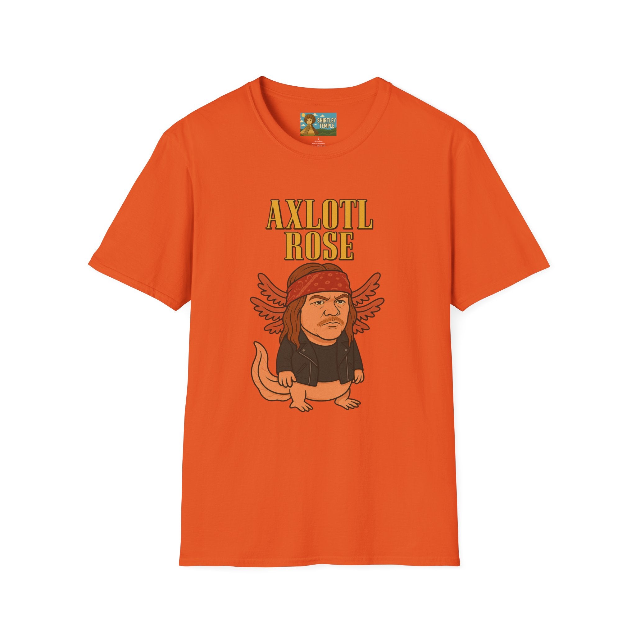 Axlotl Rose funny mashup of Axle Rose and an axolotl. guns 'n' roses biology nerd gift