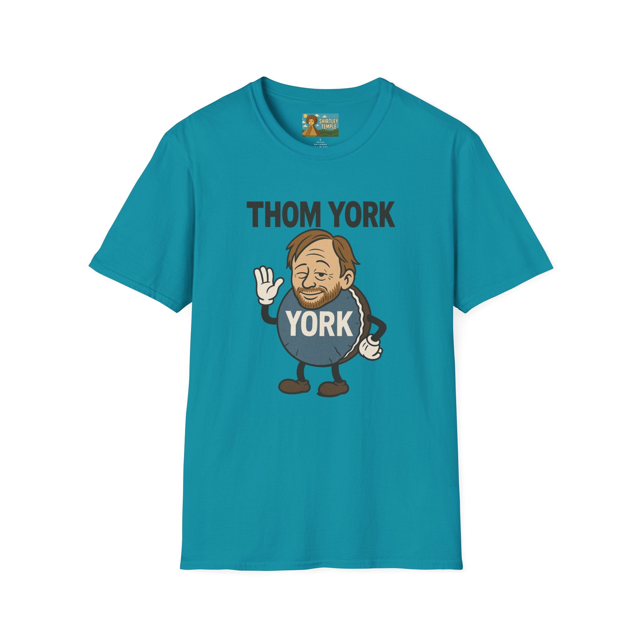 Thom York Peppermint Patty T-Shirt, Radiohead Musician Gift, Alternative Rock Tee, Funny Singer Shirt, Softstyle Unisex Top