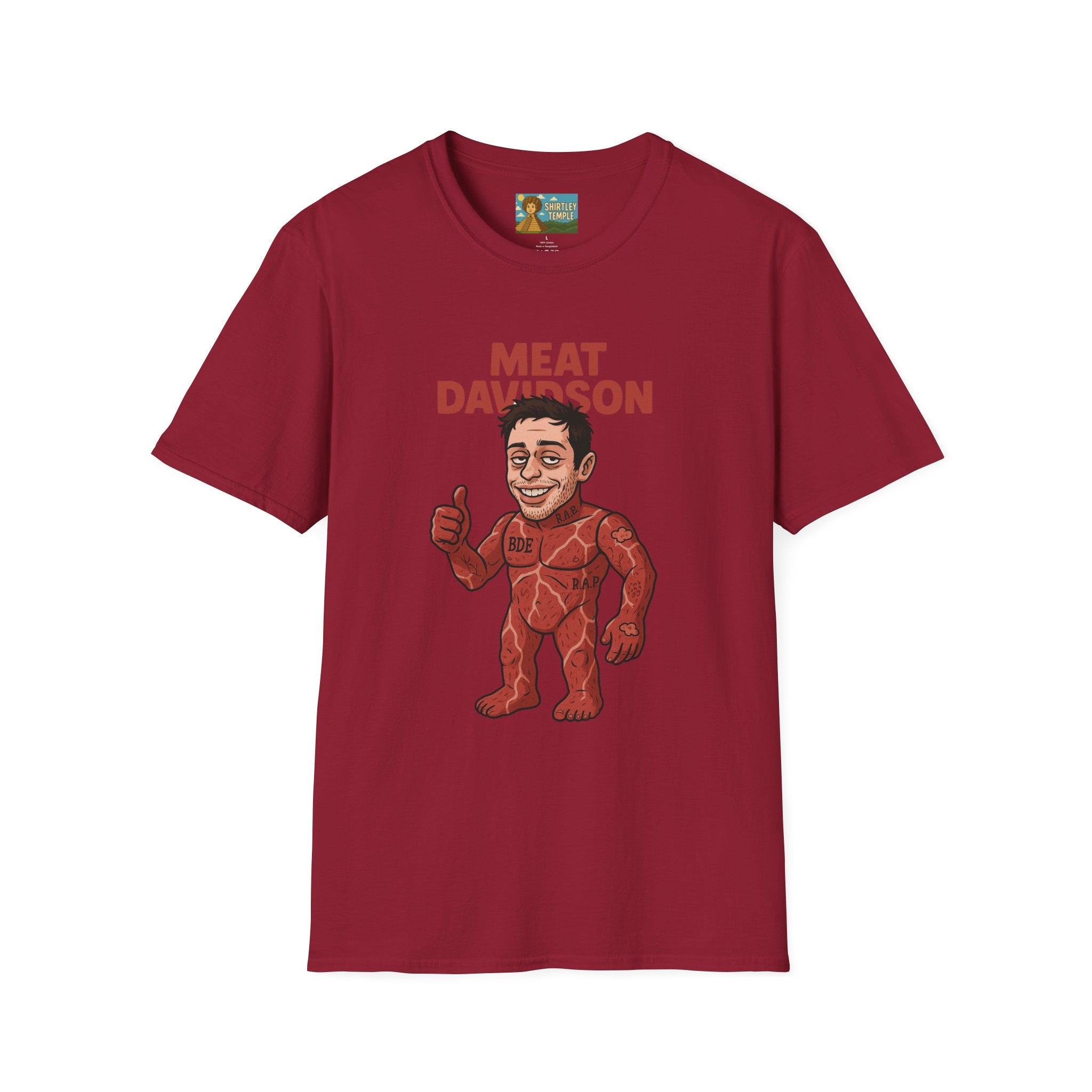 Meat Davidson Funny T-Shirt, Pete Davidson Parody Shirt, Comedian Mashup Tee, Unisex Humor Top, Comedy Fan Gift
