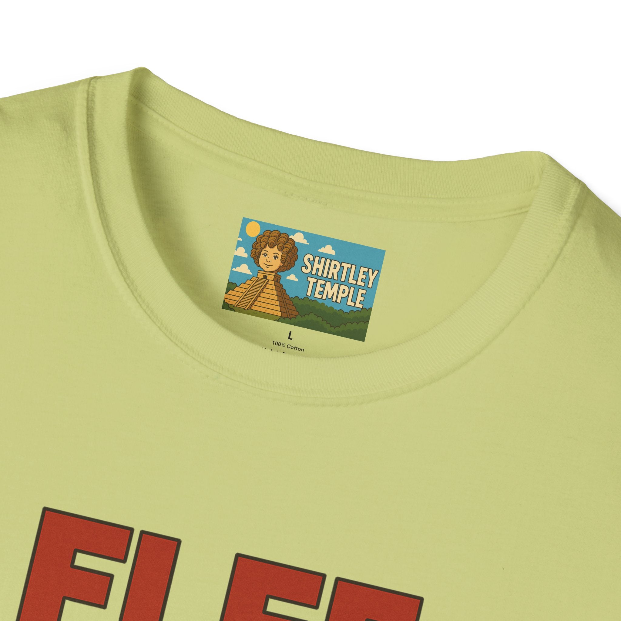 Flee funny shirt pun wordplay Flea red hot chili peppers running away fleeing