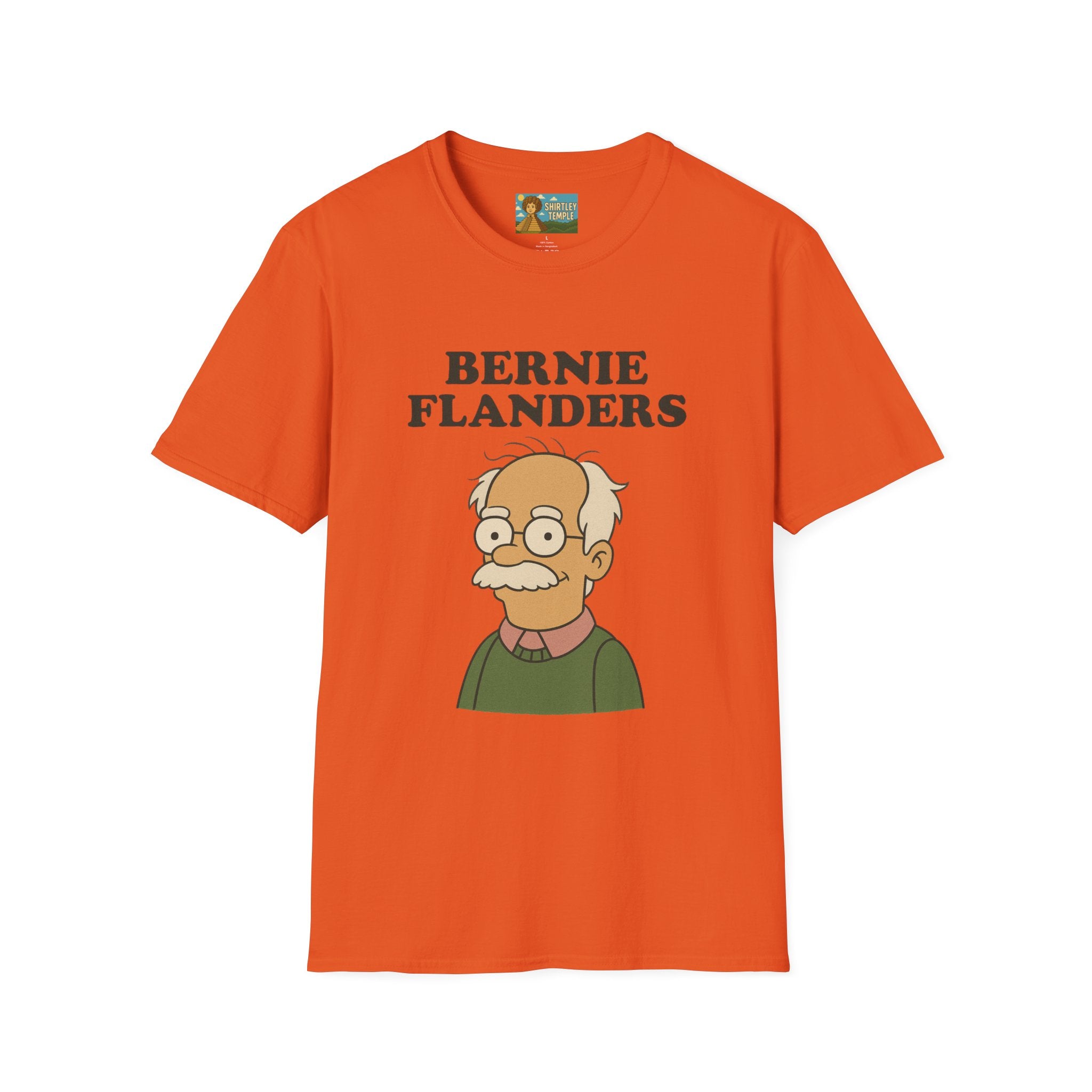 Bernie Flanders funny mashup simpson's style Bernie Sanders and Ned Flanders wordplay nerd gift unisex tee