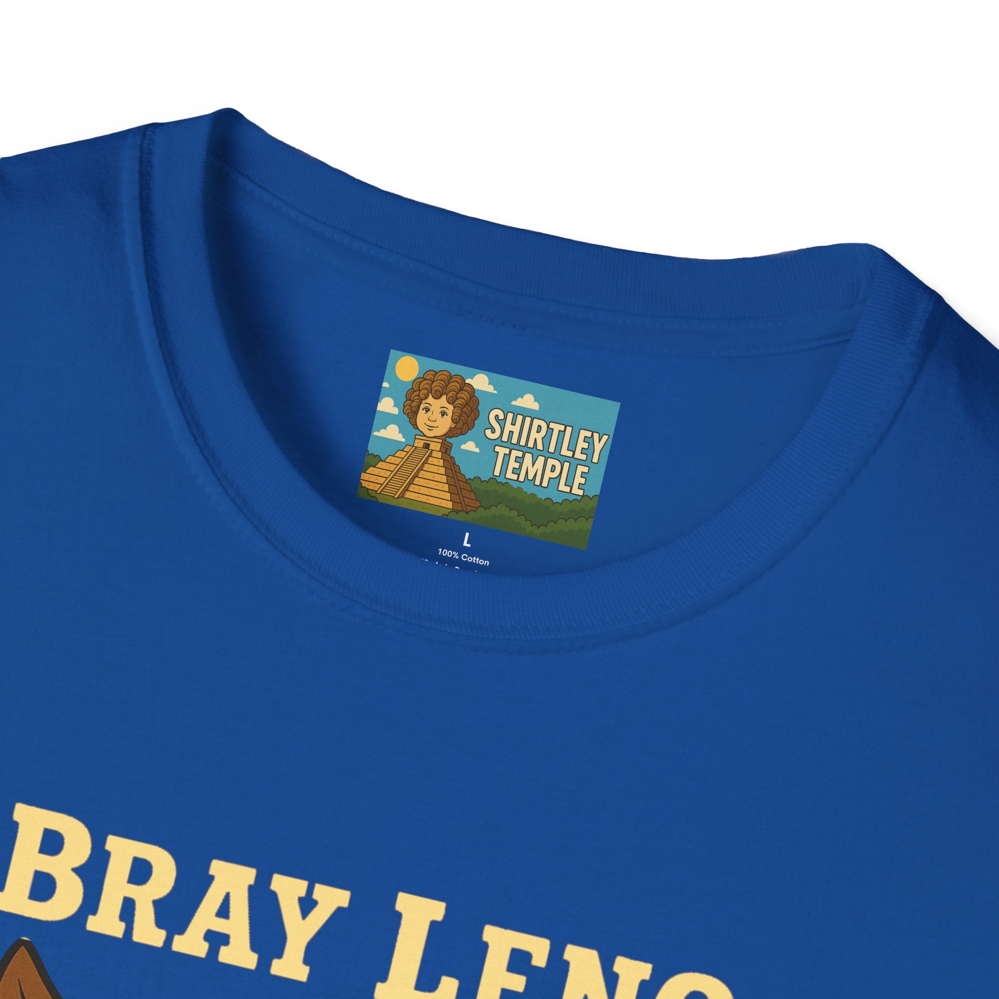 Bray Leno Parody Unisex Tee, Jay Leno Donkey Mashup Shirt, Funny Wordplay Comedy Gift, Softstyle T-Shirt