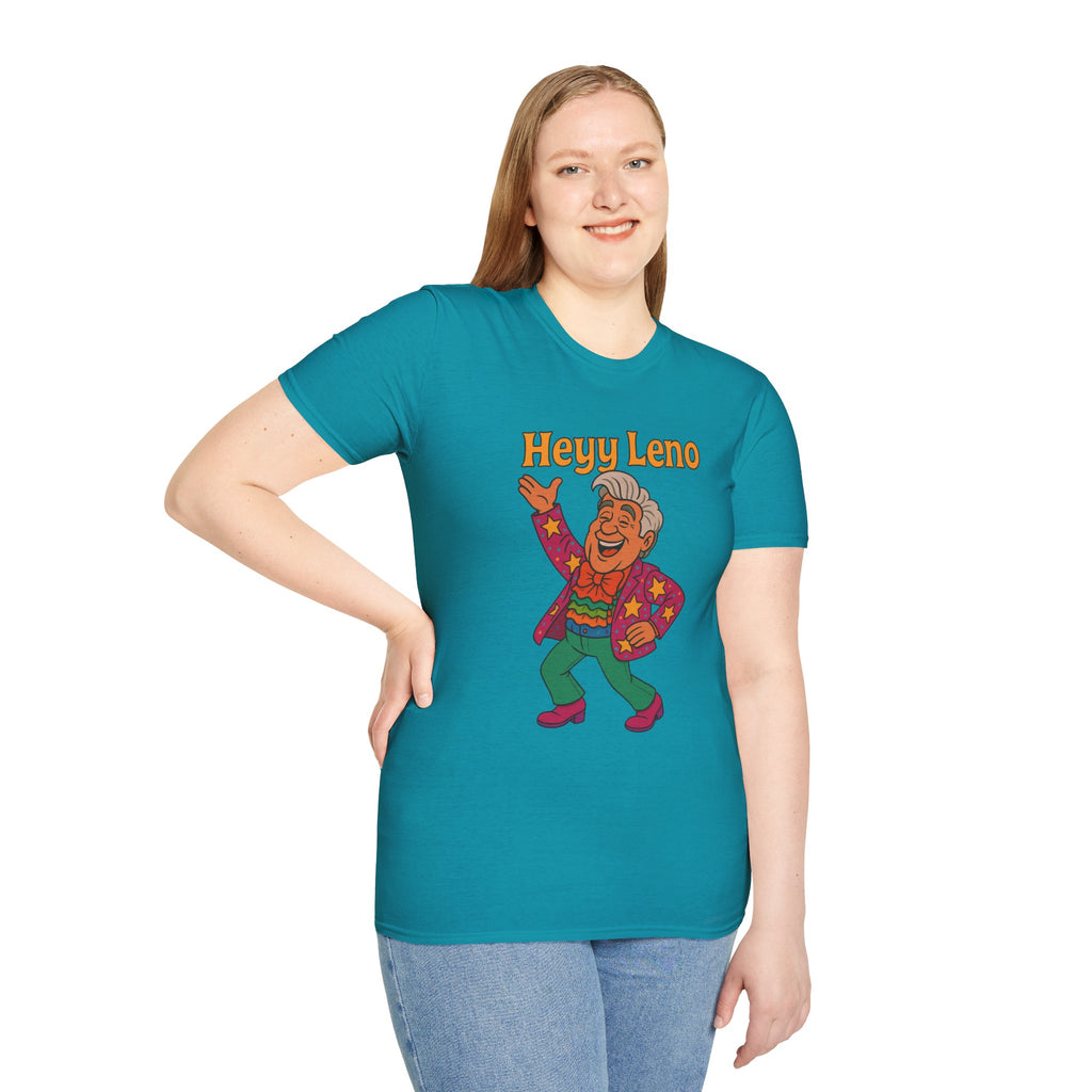 Heyy Leno funny shirt Jay leno parody tribute with extra flair