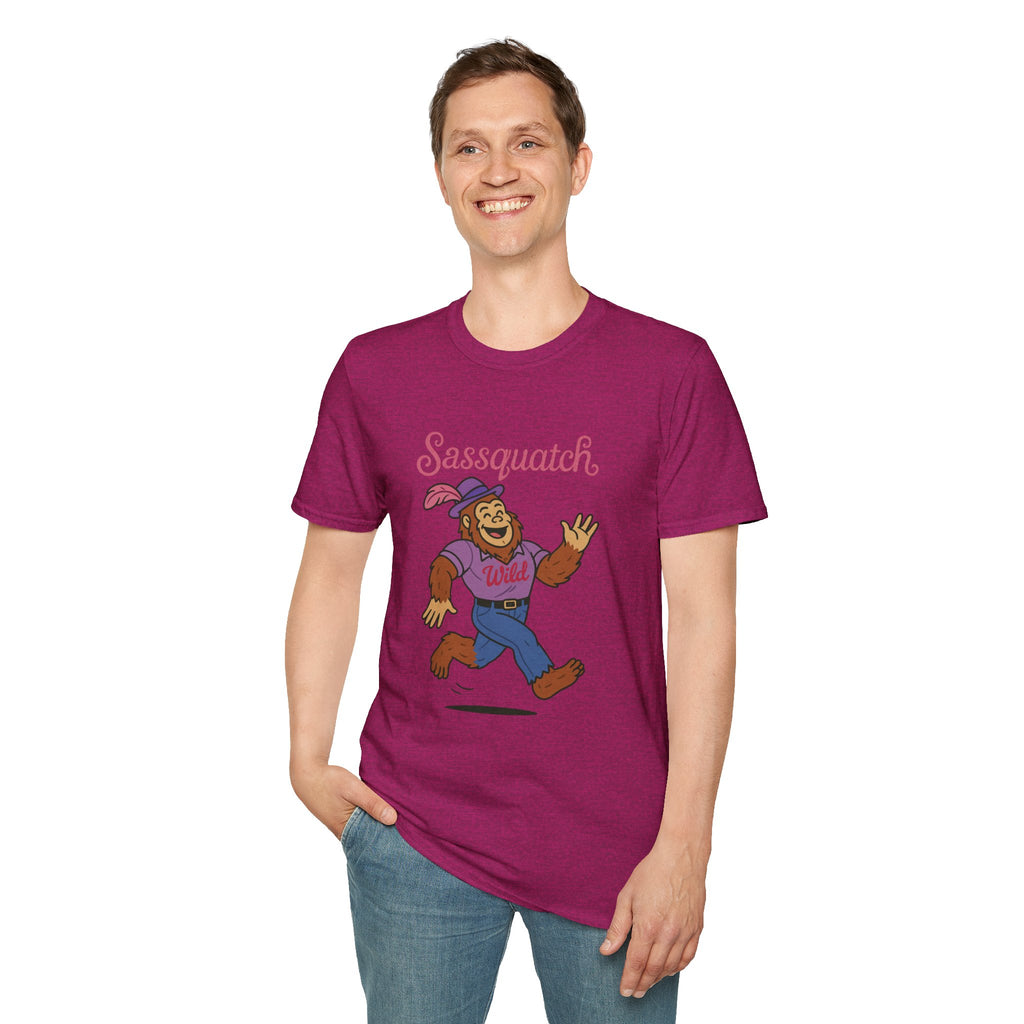 Sassquatch Unisex T-Shirt, Funny Sasquatch Shirt with Sassy Flair, Comedy Parody Tee, Wordplay Design, Bigfoot Graphic Shirt