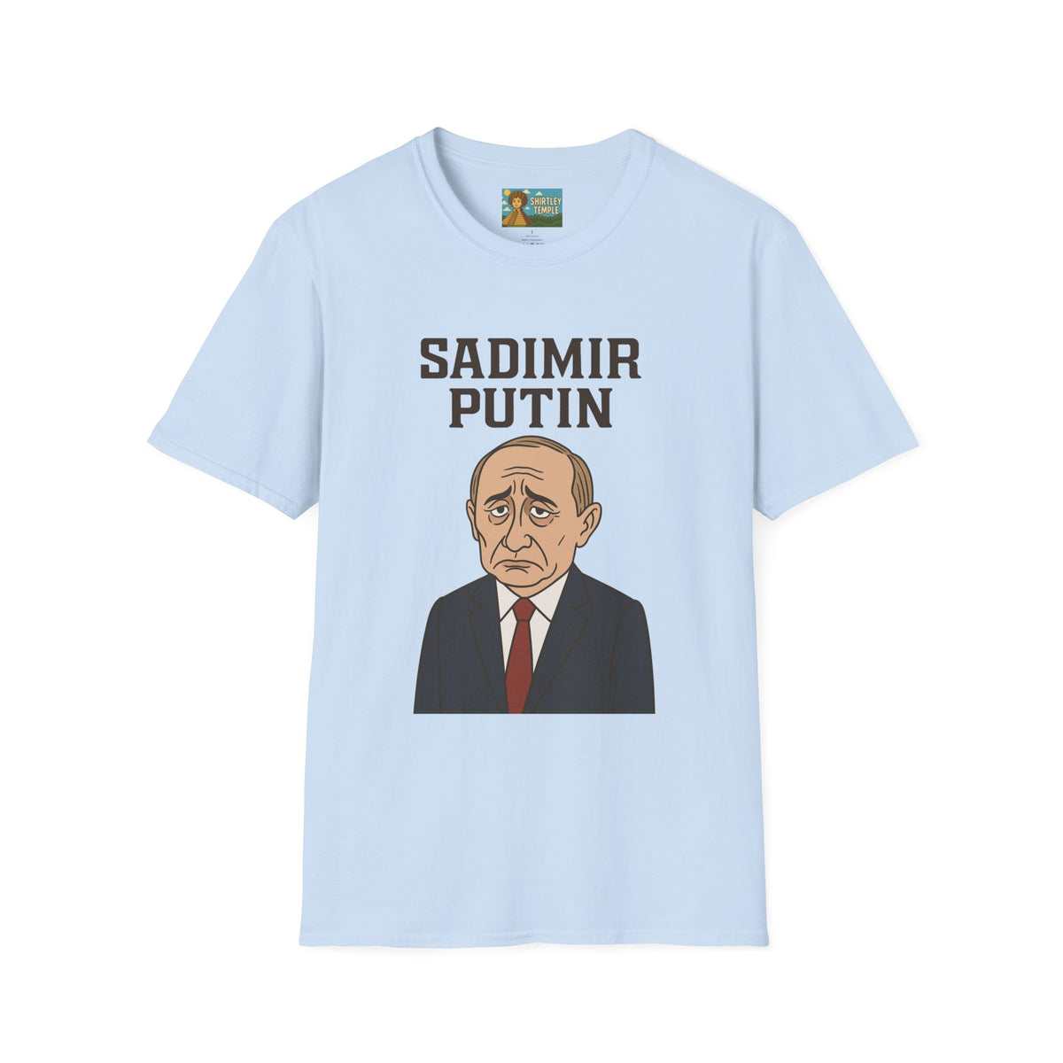 Sadimir Putin Funny T-Shirt, Vladimir Putin Parody Tee, Sad Person Comedy Shirt, Wordplay Humor Top