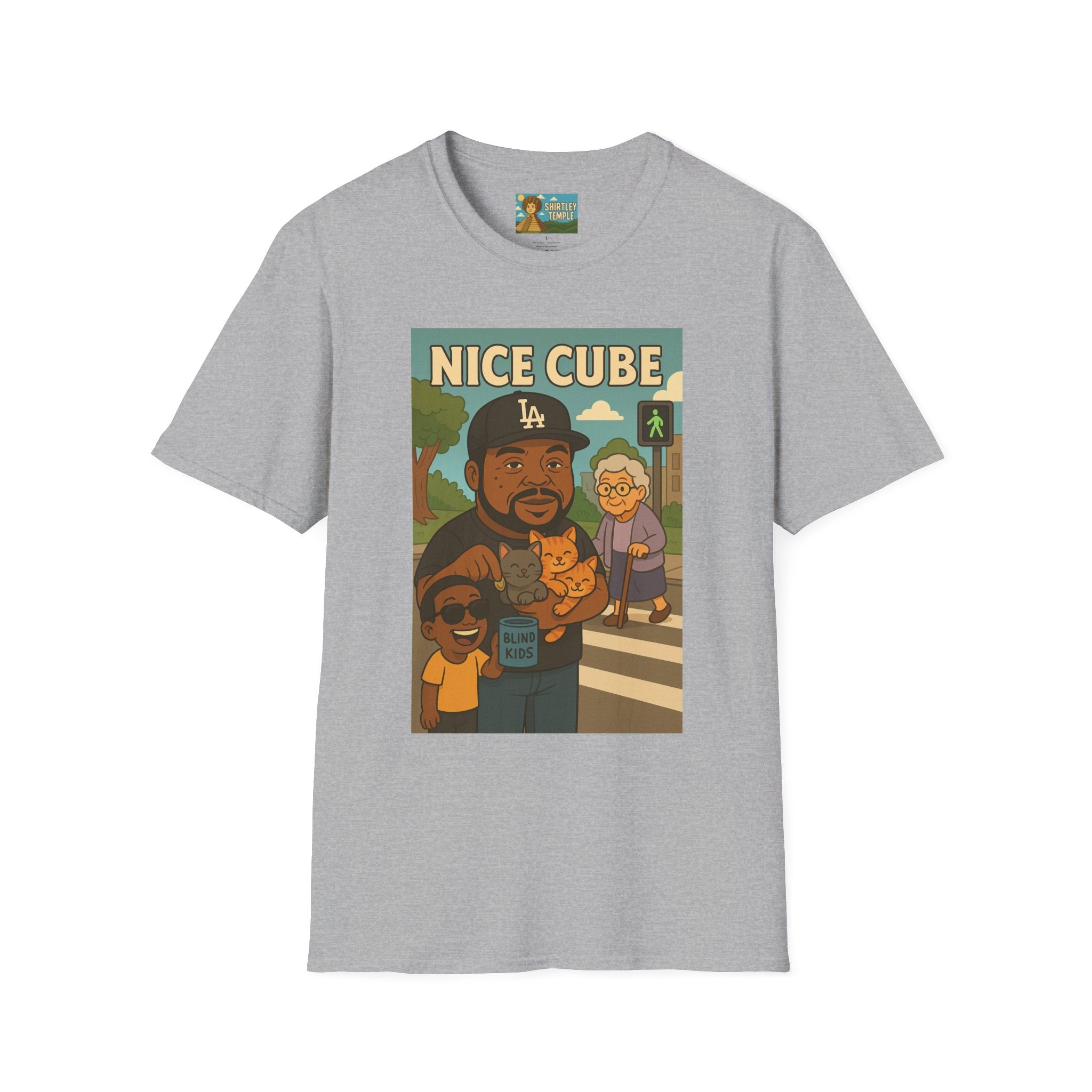 Nice Cube Funny Parody T-Shirt, Ice Cube Tribute Tee, Humorous Wordplay Top, Cool Gift for Hip Hop Fans, Softstyle Shirt