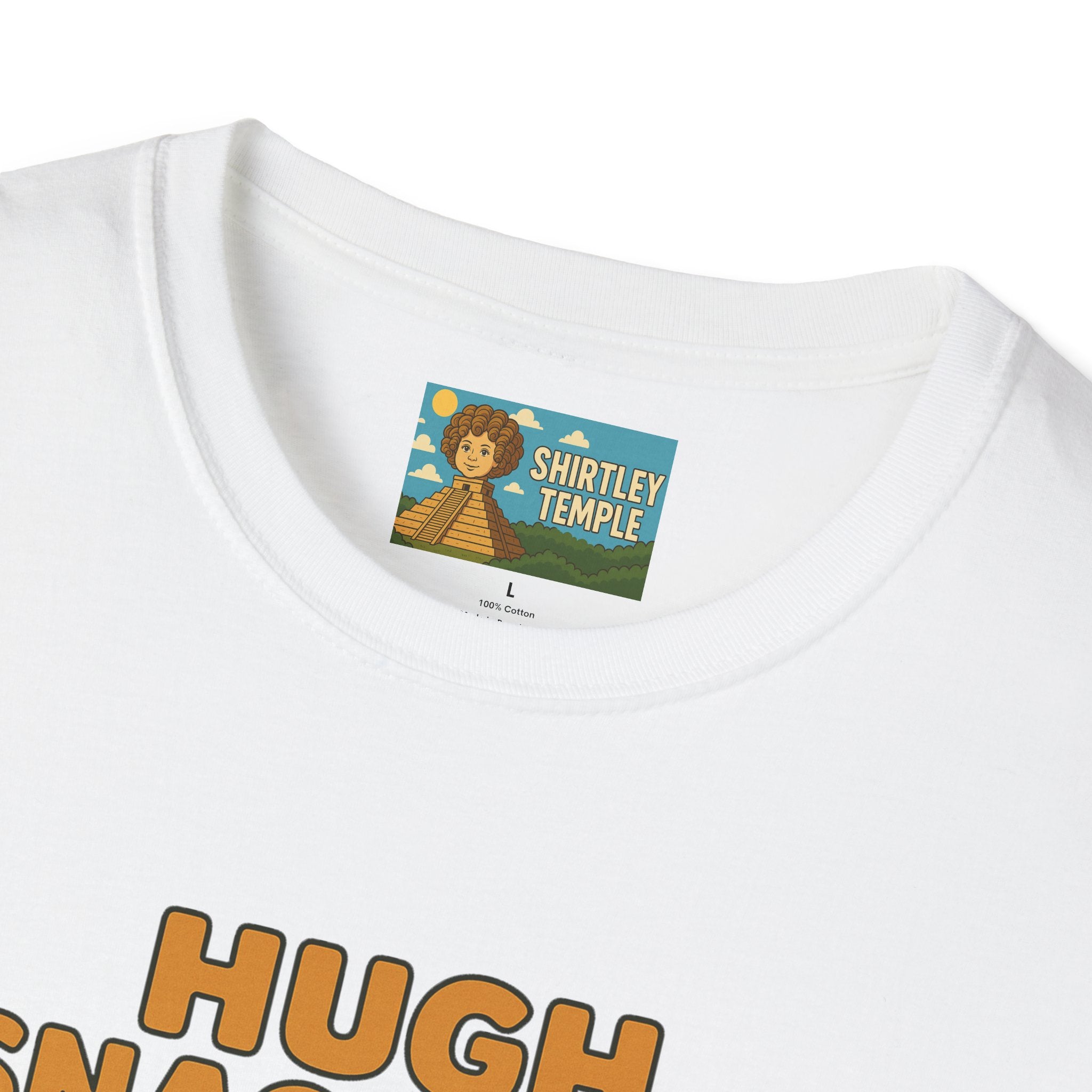 Hugh Snackman Funny Shirt, Hugh Jackman Parody Tee, Comedy Tribute Apparel, Unisex Softstyle T-Shirt