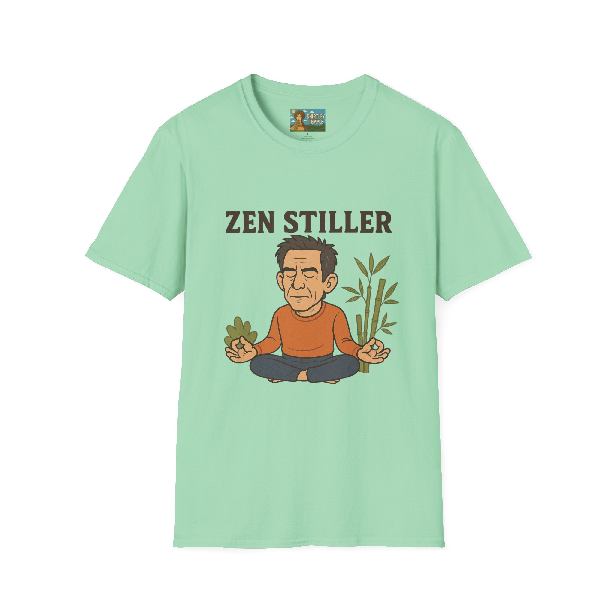 Zen Stiller Softstyle T-Shirt, Ben Tribute Actor Wordplay Tee, Laugh Gift Idea