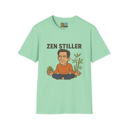 Zen Stiller Softstyle T-Shirt, Ben Tribute Actor Wordplay Tee, Laugh Gift Idea