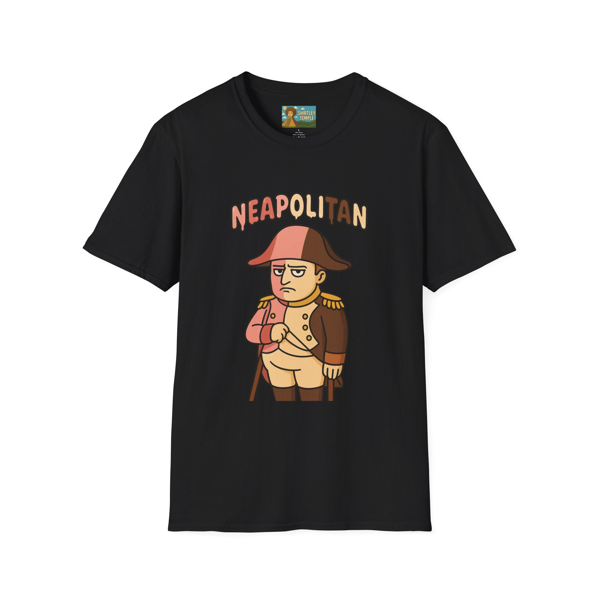 Neapolitan funny mashup shirt, Napoleon Bonaparte Ice Cream Parody Tshirt, Comedy Mashup Tee, Softstyle Unisex Top, Humorous Graphic Tee