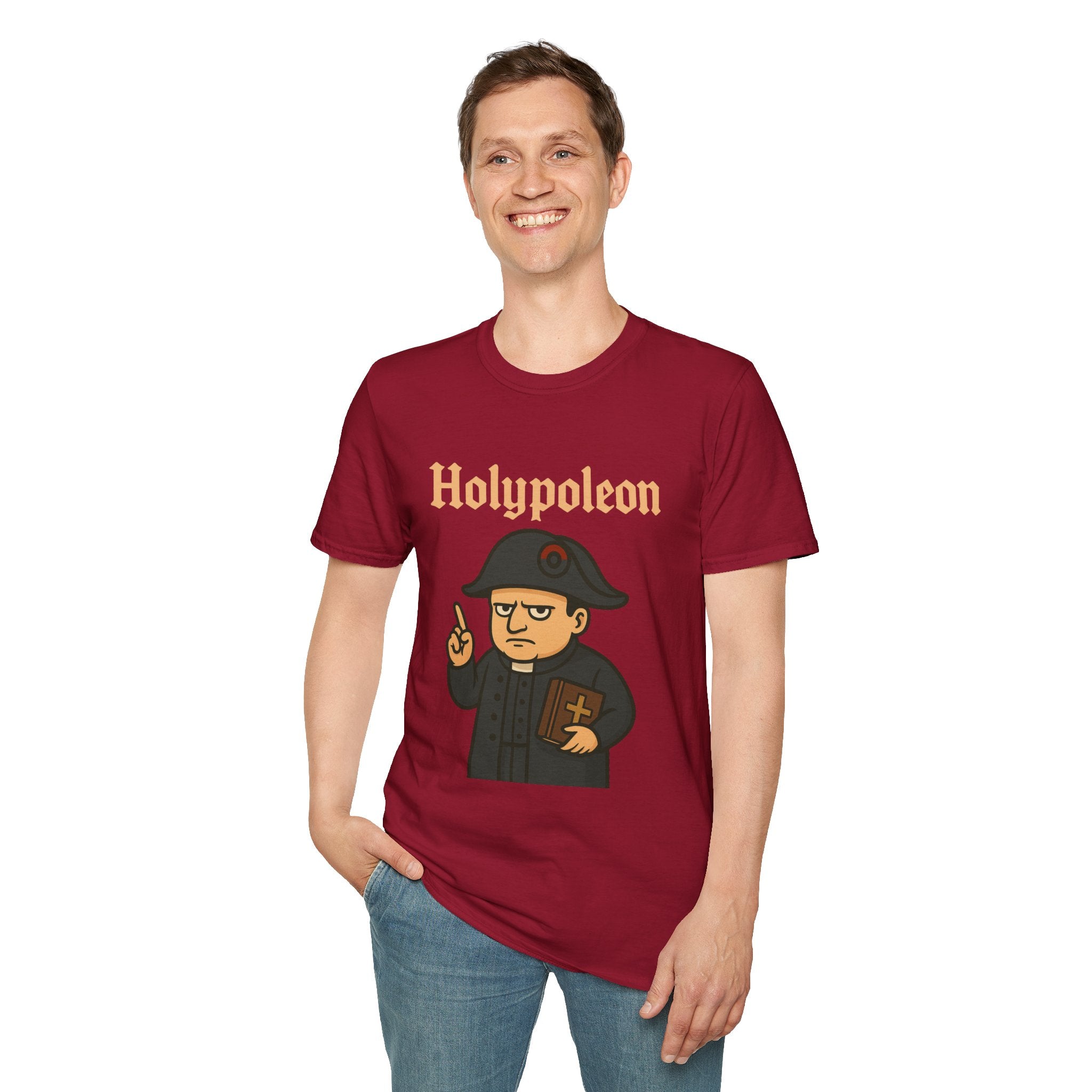 Holypoleon funny shirt mashup wordplay napoleon and a priest