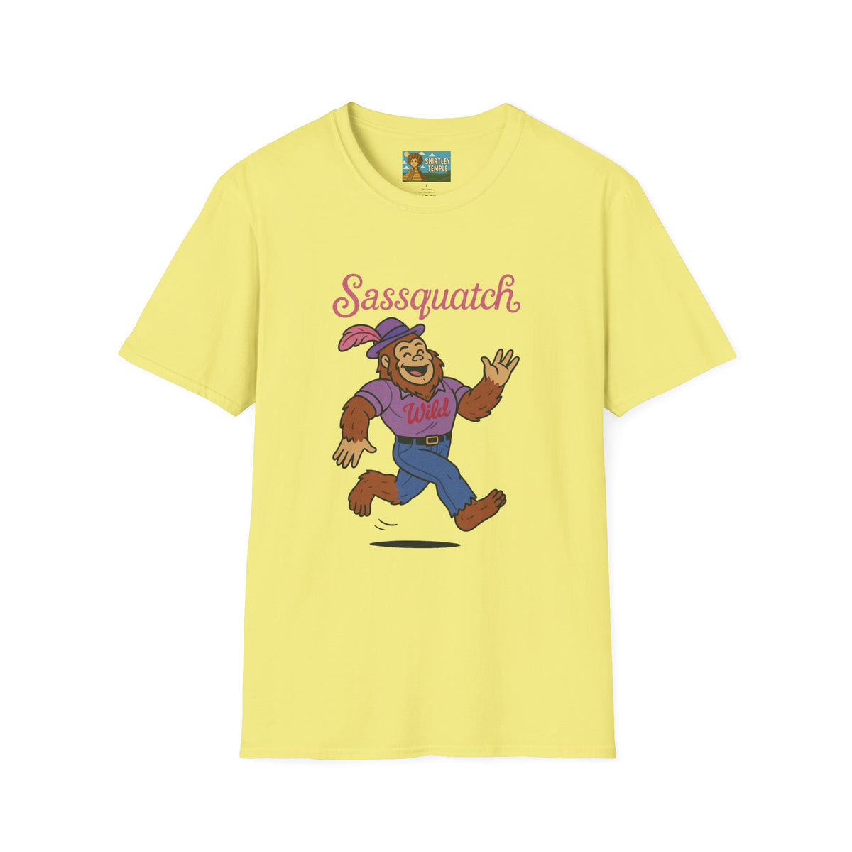 Sassquatch Unisex T-Shirt, Funny Sasquatch Shirt with Sassy Flair, Comedy Parody Tee, Wordplay Design, Bigfoot Graphic Shirt