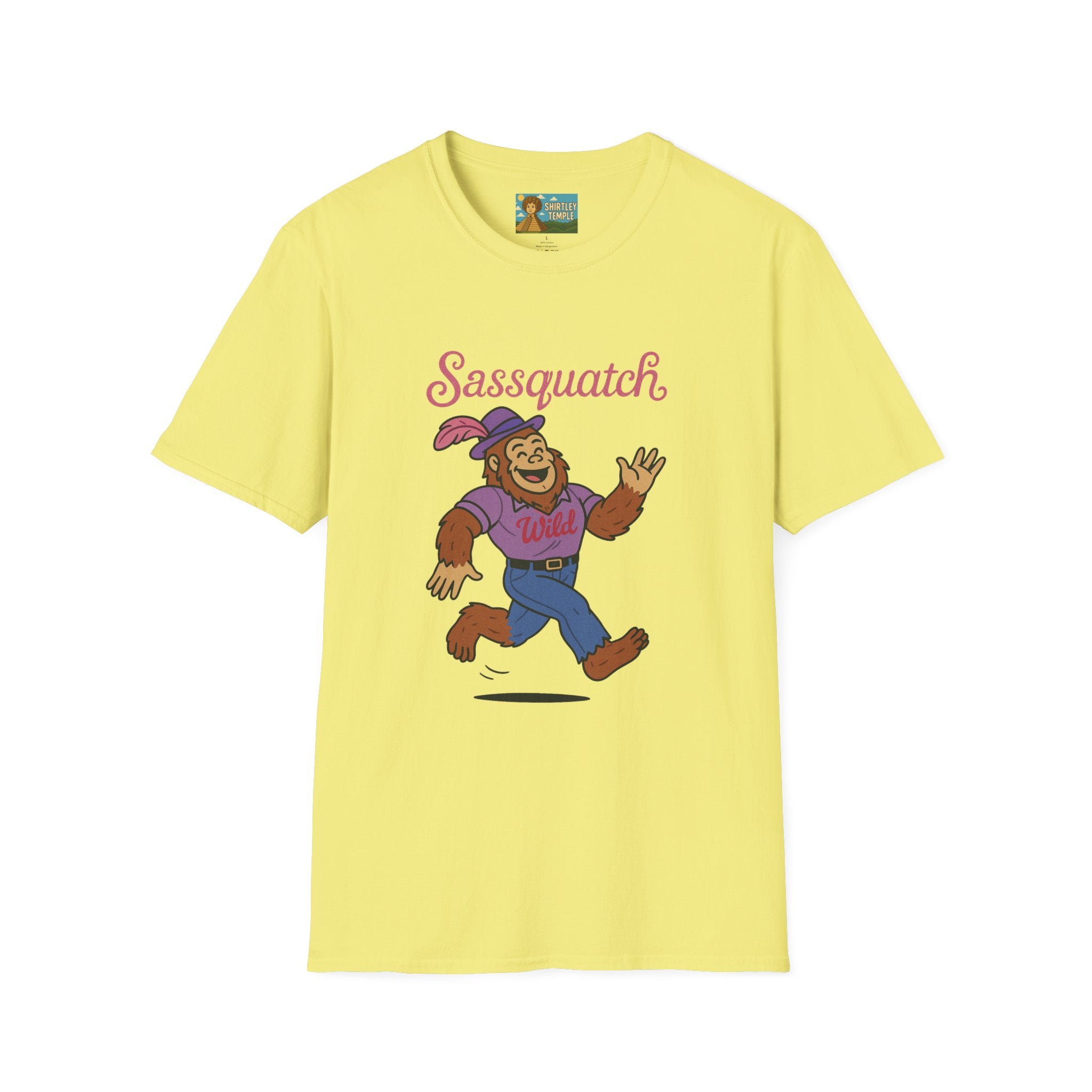 Sassquatch Unisex T-Shirt, Funny Sasquatch Shirt with Sassy Flair, Comedy Parody Tee, Wordplay Design, Bigfoot Graphic Shirt