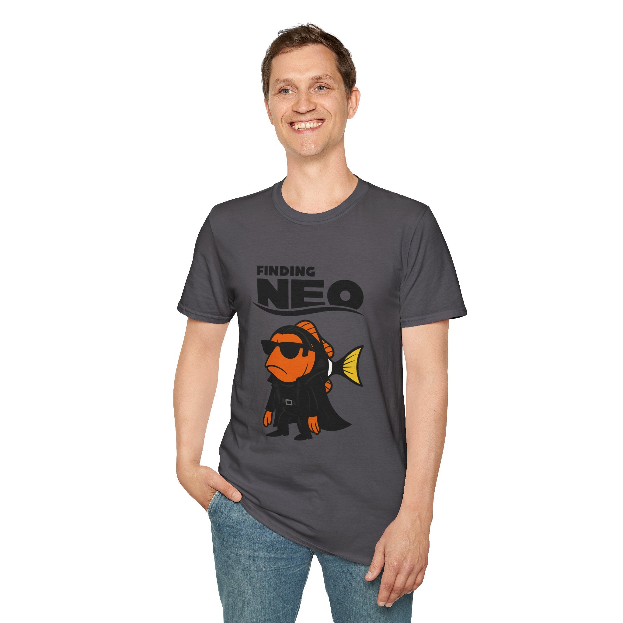 Finding Neo funny mashup shirt matrix and finding nemo
